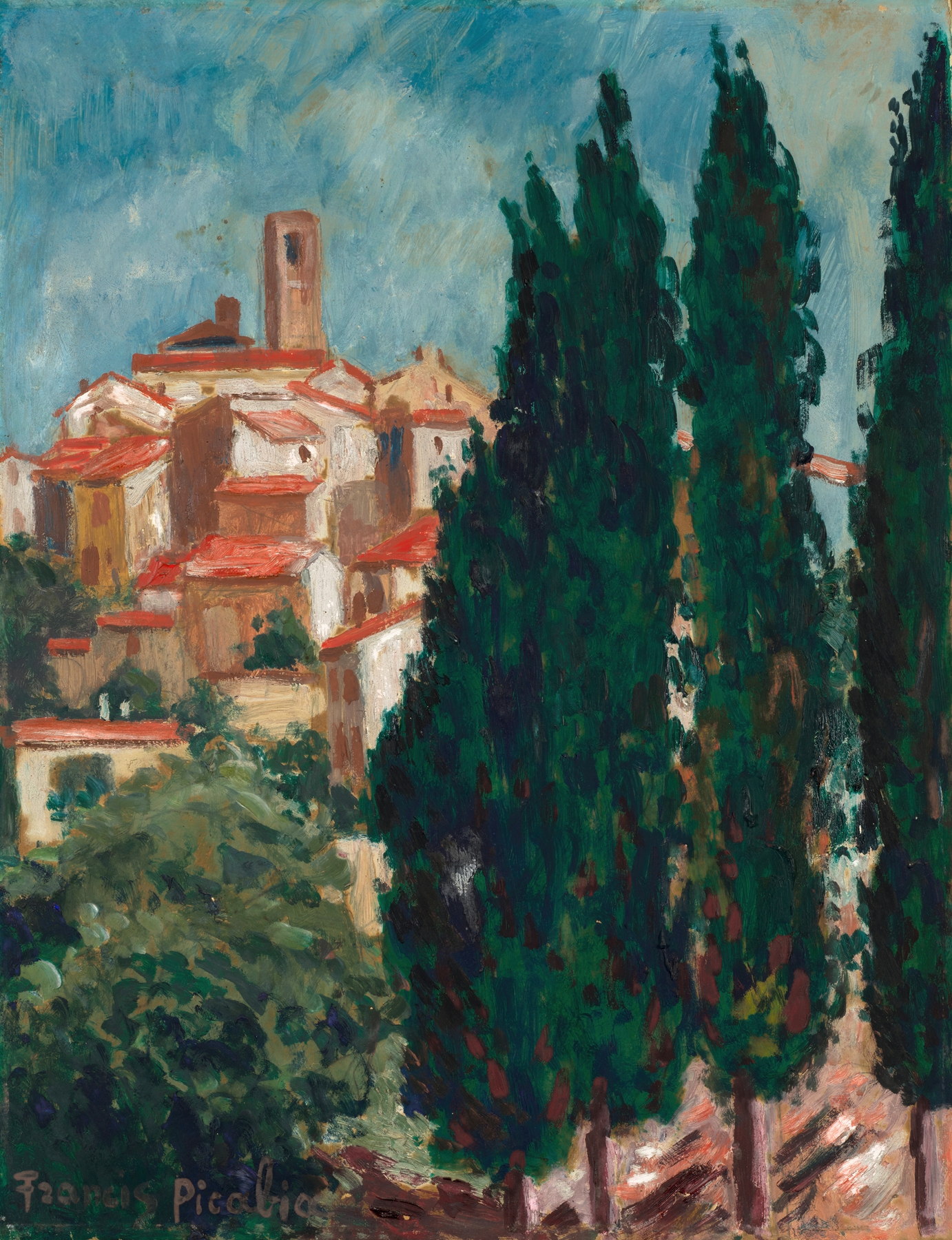 Sans titre (Saint-Paul-de-Vence), by Francis Picabia, public domain