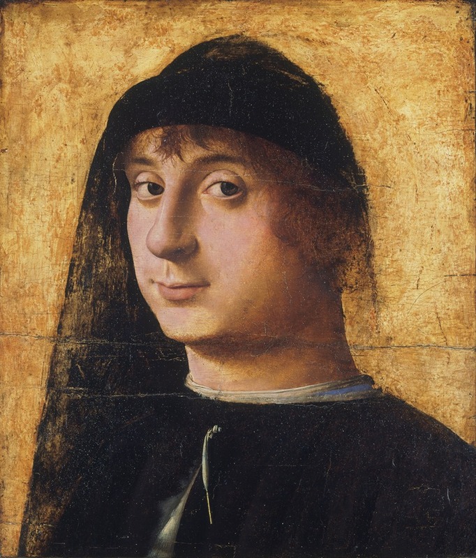 A detailed portrait of a young gentleman by Antonello da Messina.