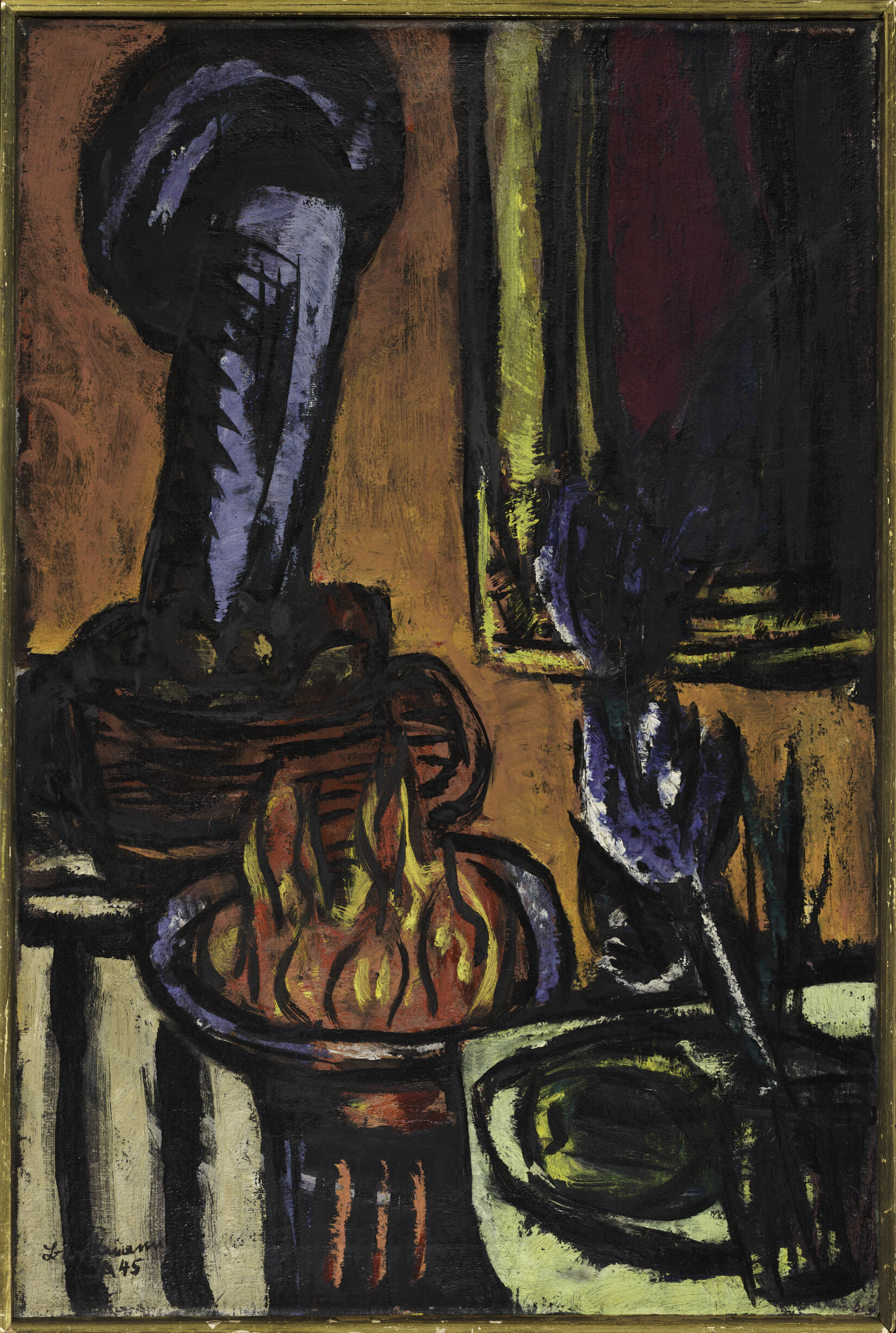 The Fire (Small Still Life), by Max Beckmann, public domain