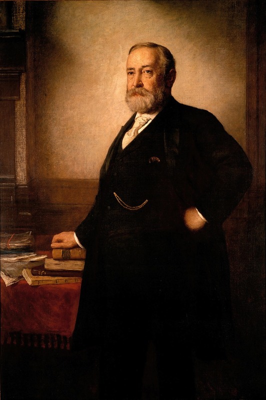 Portrait of Benjamin Harrison by Eastman Johnson.