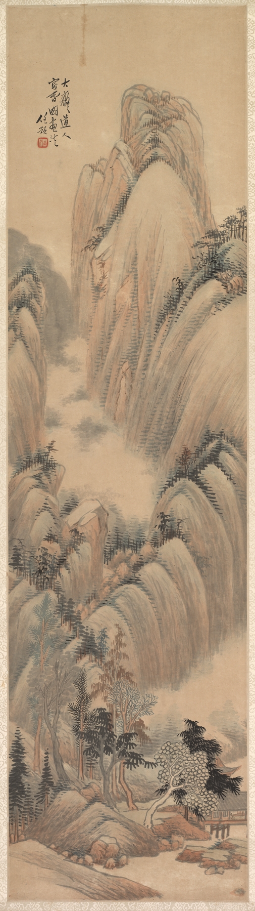 Landscape 1 by Ren Yu, oil painting depicting rolling hills and a tranquil sky.