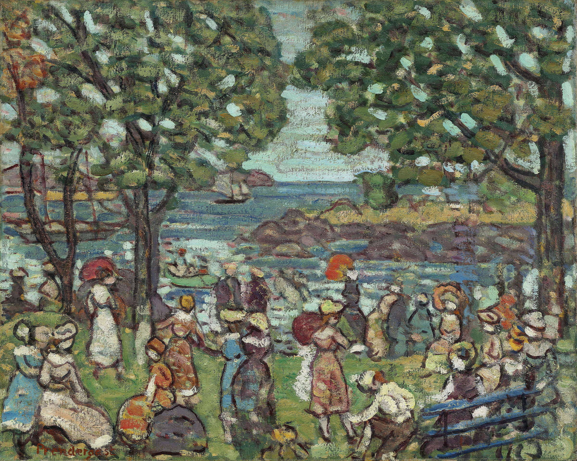 Salem Cove, by Maurice Prendergast, public domain