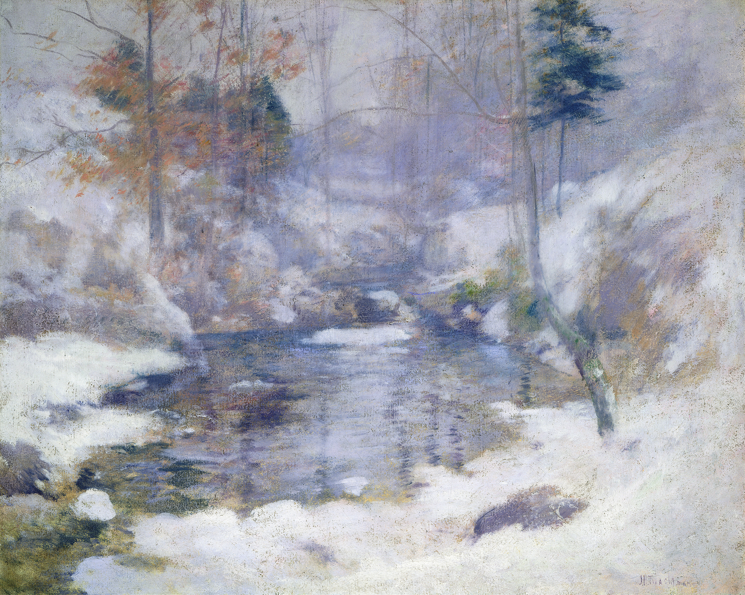 Winter Harmony, by John Henry Twachtman, public domain