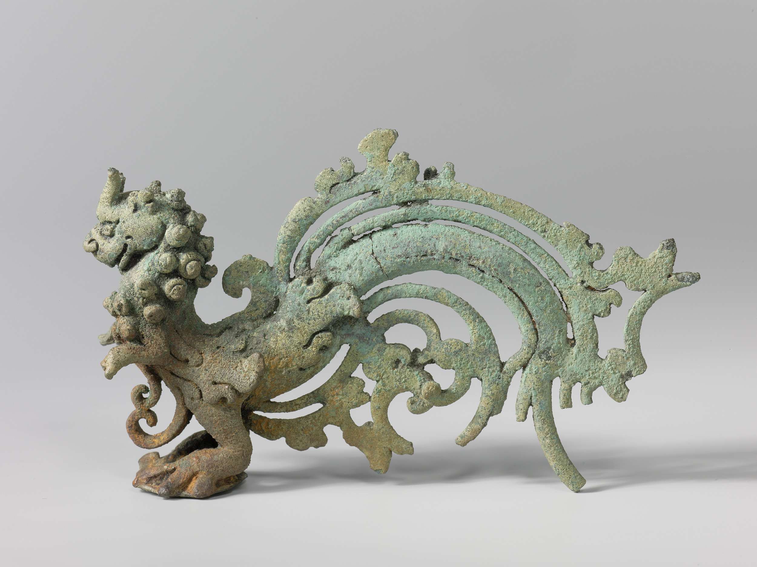 Bronze ornament depicting a mythical beast by an unknown artist