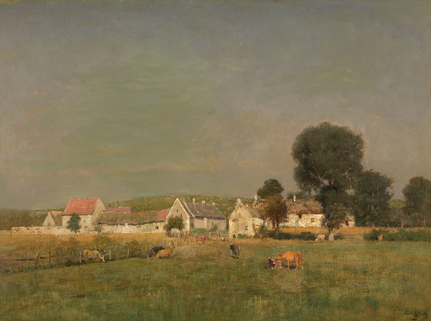 The Village Chaslepont, by Alfred De Knyff, public domain