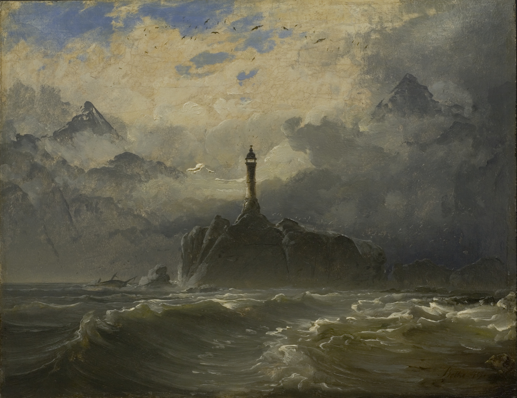 Seascape, by Peder Balke, public domain
