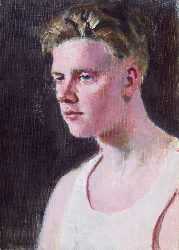 Portrait of a Young Man in White Undershirt, by Denman Waldo Ross, public domain