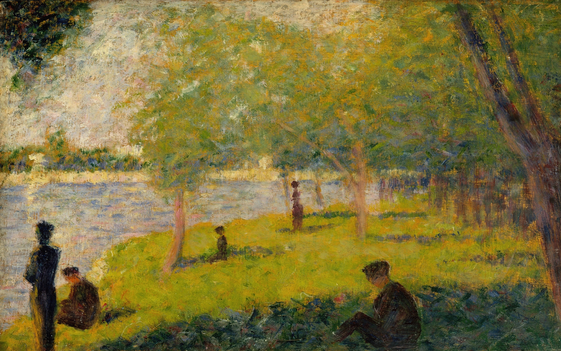 Study for ‘A Sunday on La Grande Jatte’, by Georges Seurat, public domain