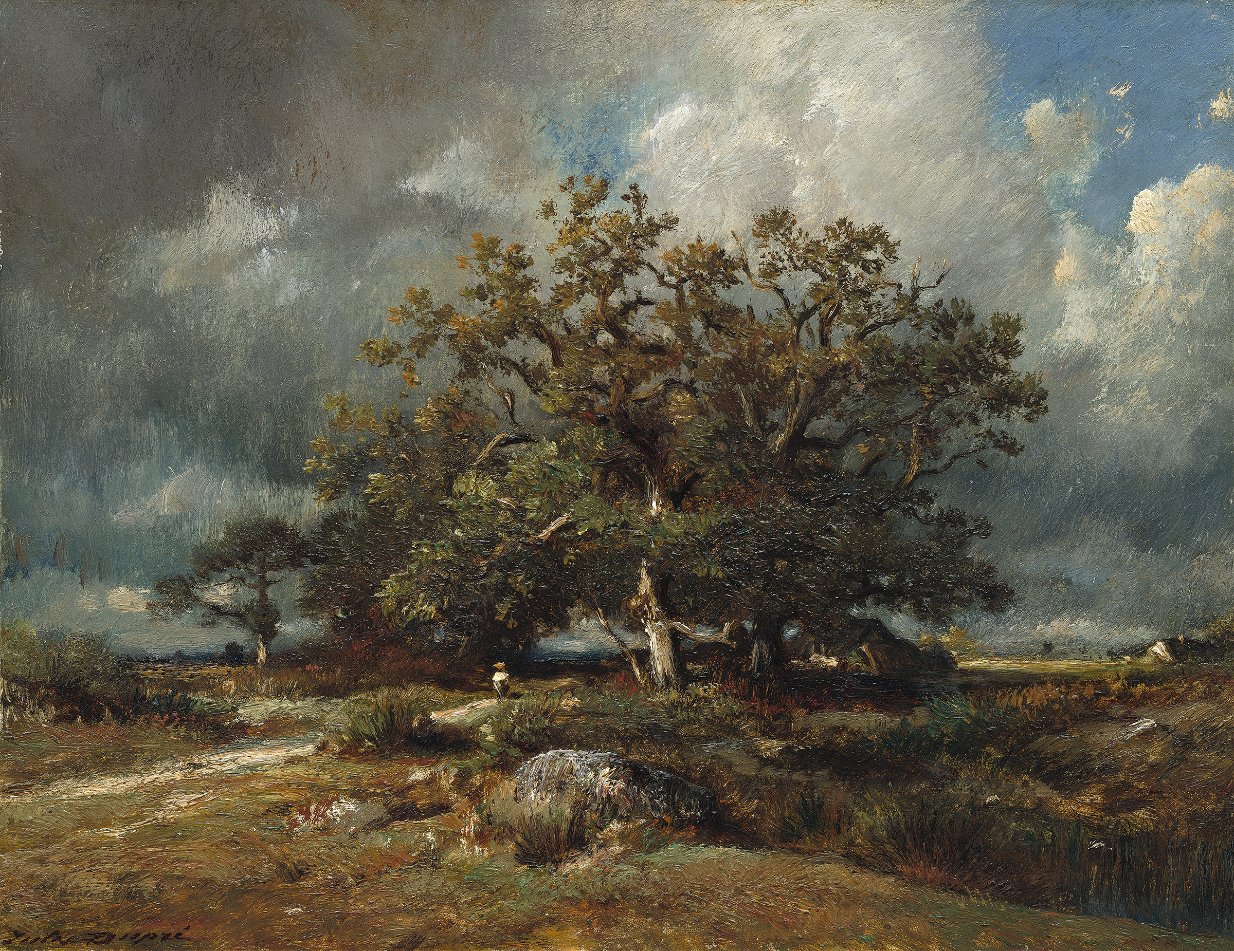 The Old Oak, by Jules Dupré, public domain