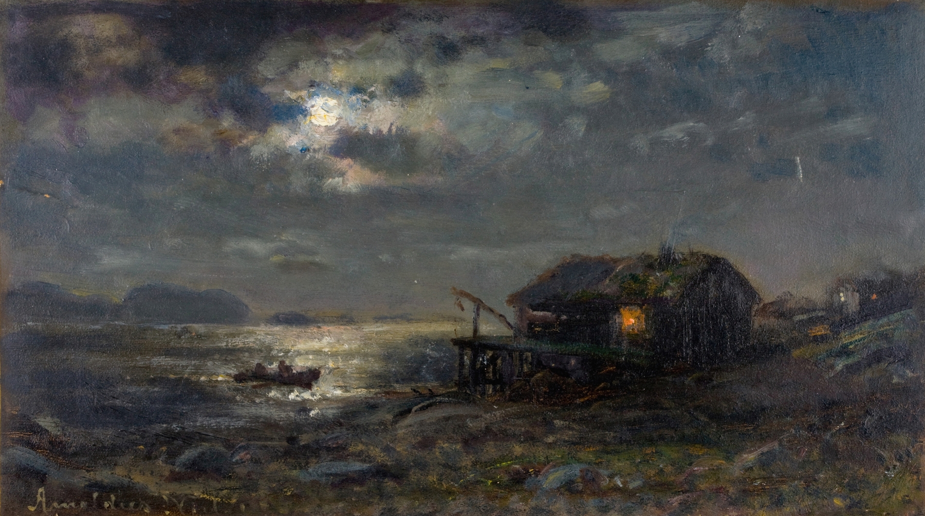 Måneskinn, Kinn, by Amaldus Nielsen, public domain