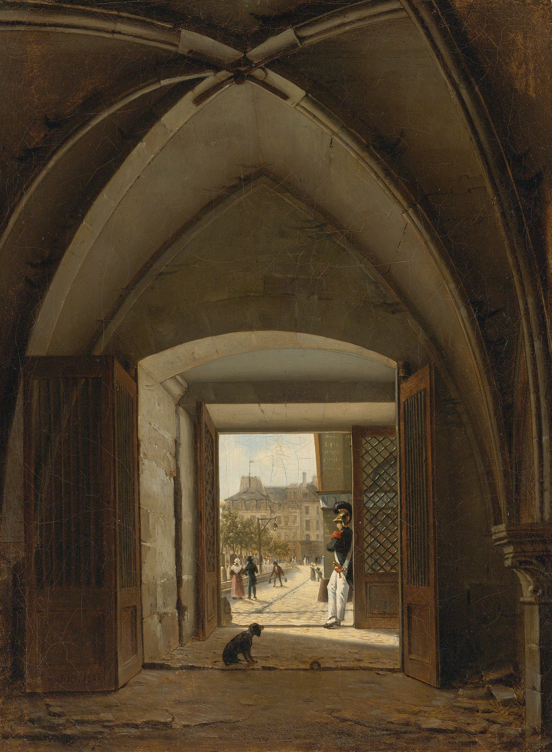 View Of The Maison Bellechasse, Rue Saint Dominique, Paris, by Etienne Bouhot, public domain