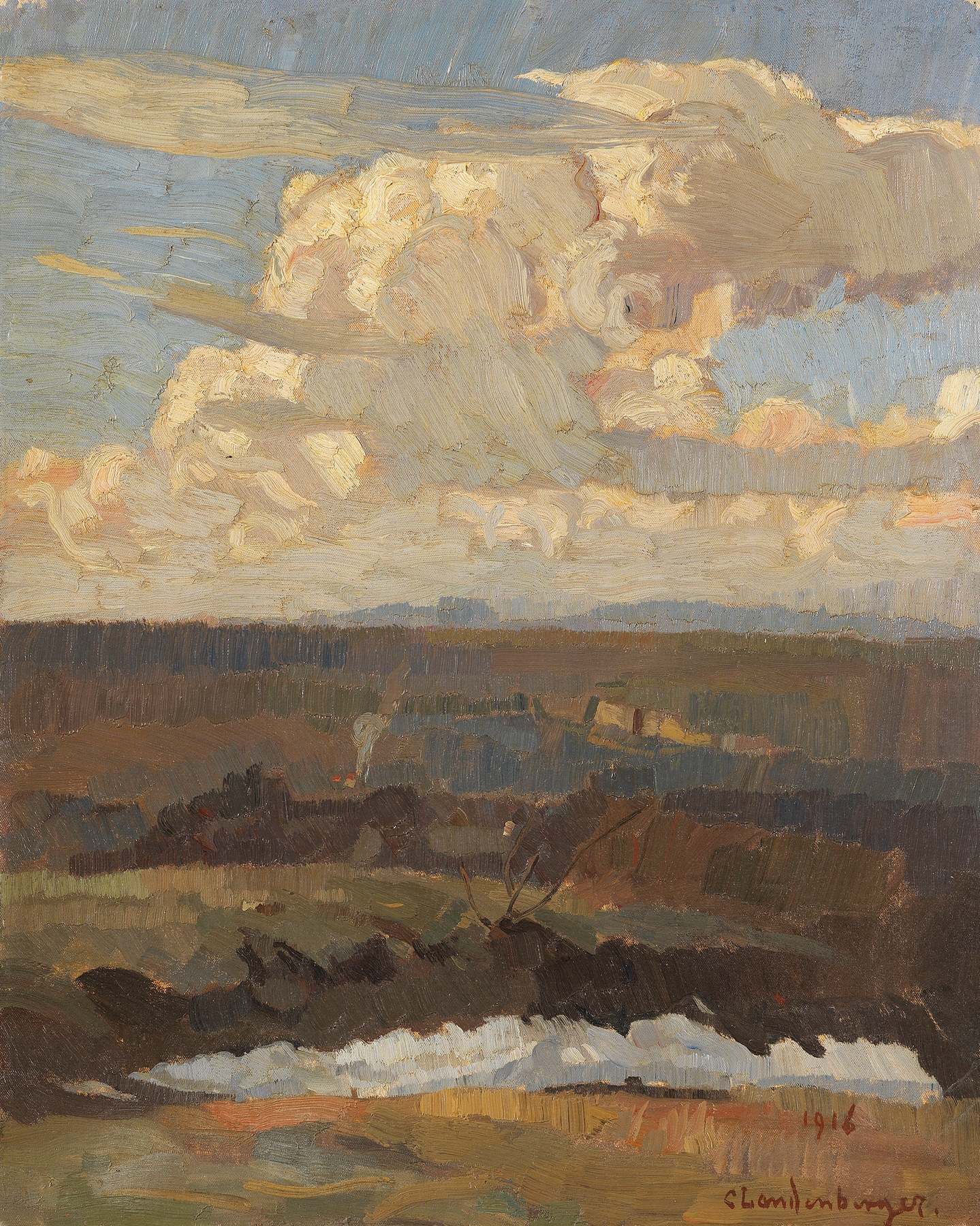 Landschaft, by Christian Landenberger, public domain