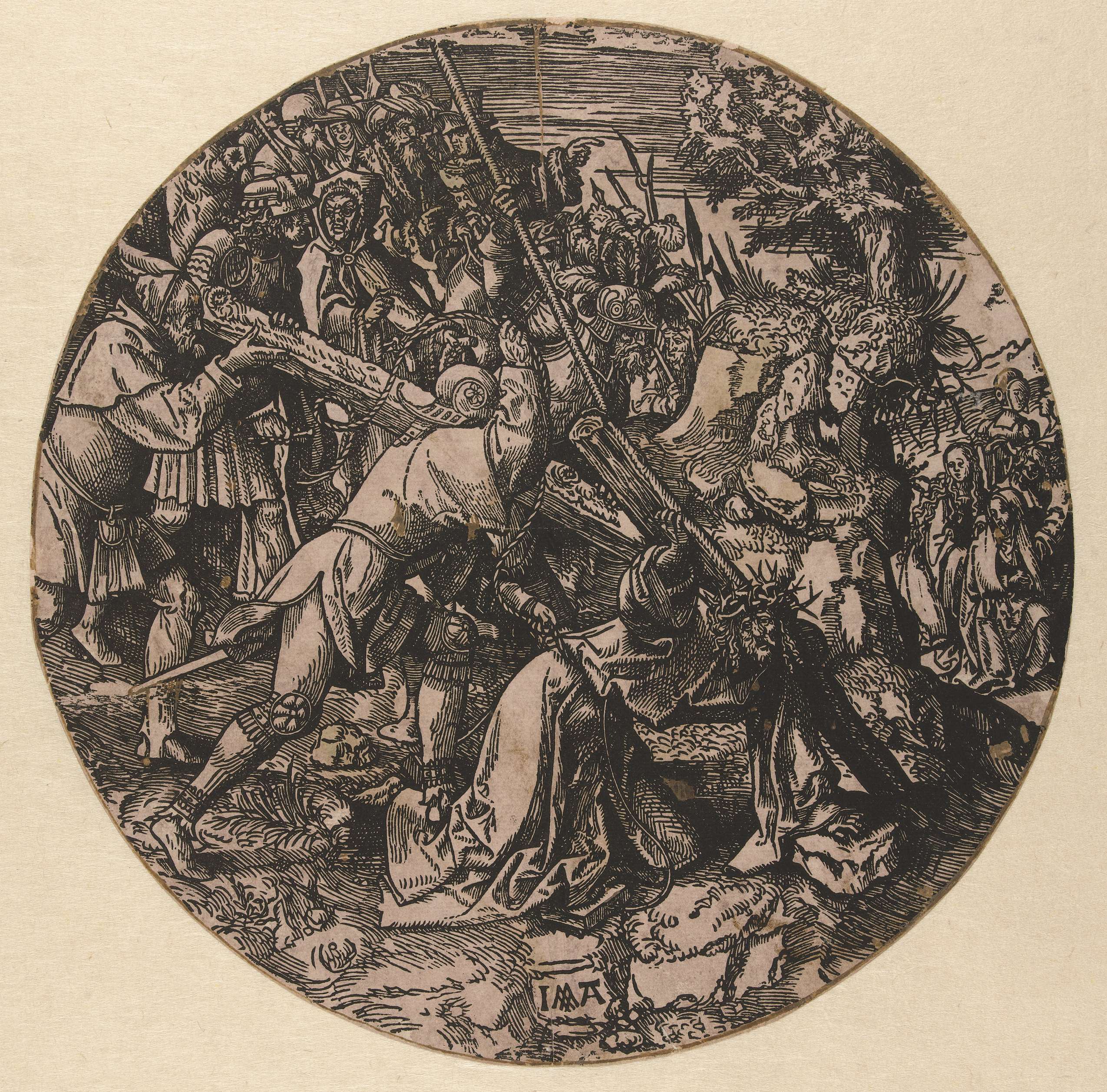 Kruisdraging, by Jacob Cornelisz van Oostsanen, public domain
