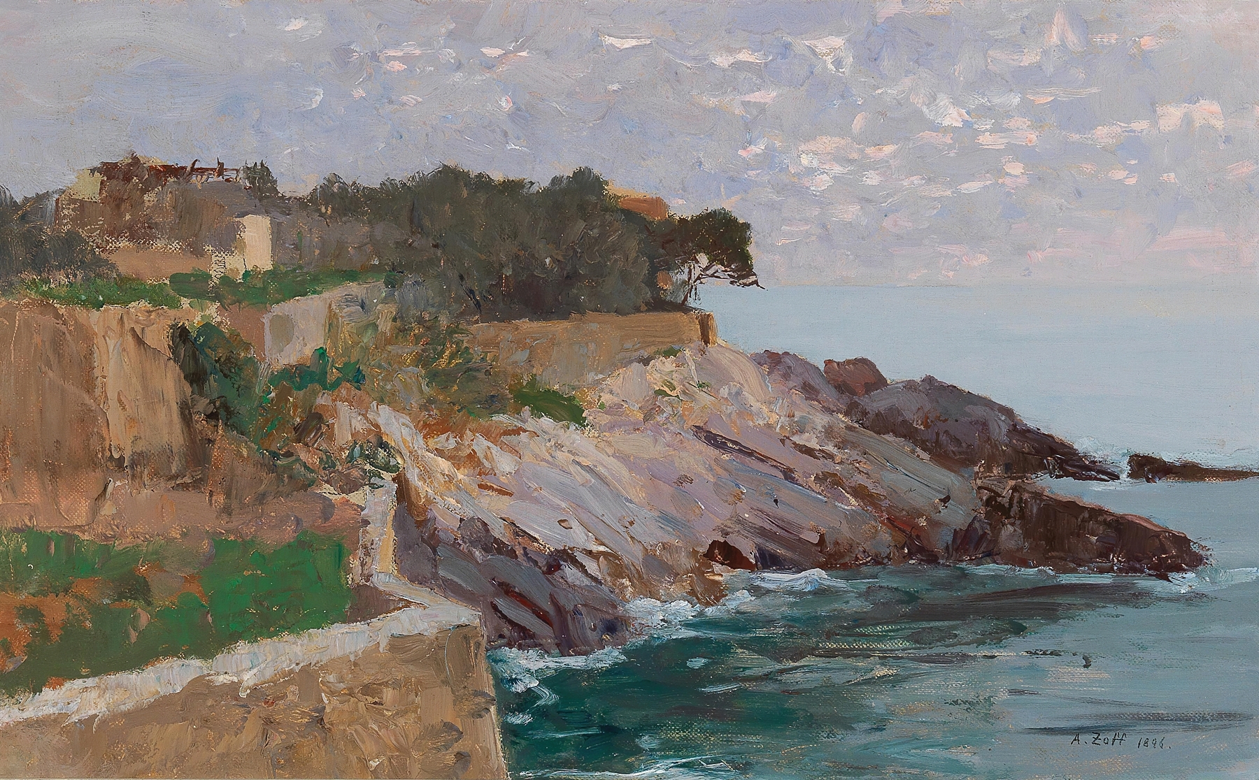 Coast Golfo Paradiso, by Alfred Zoff, public domain