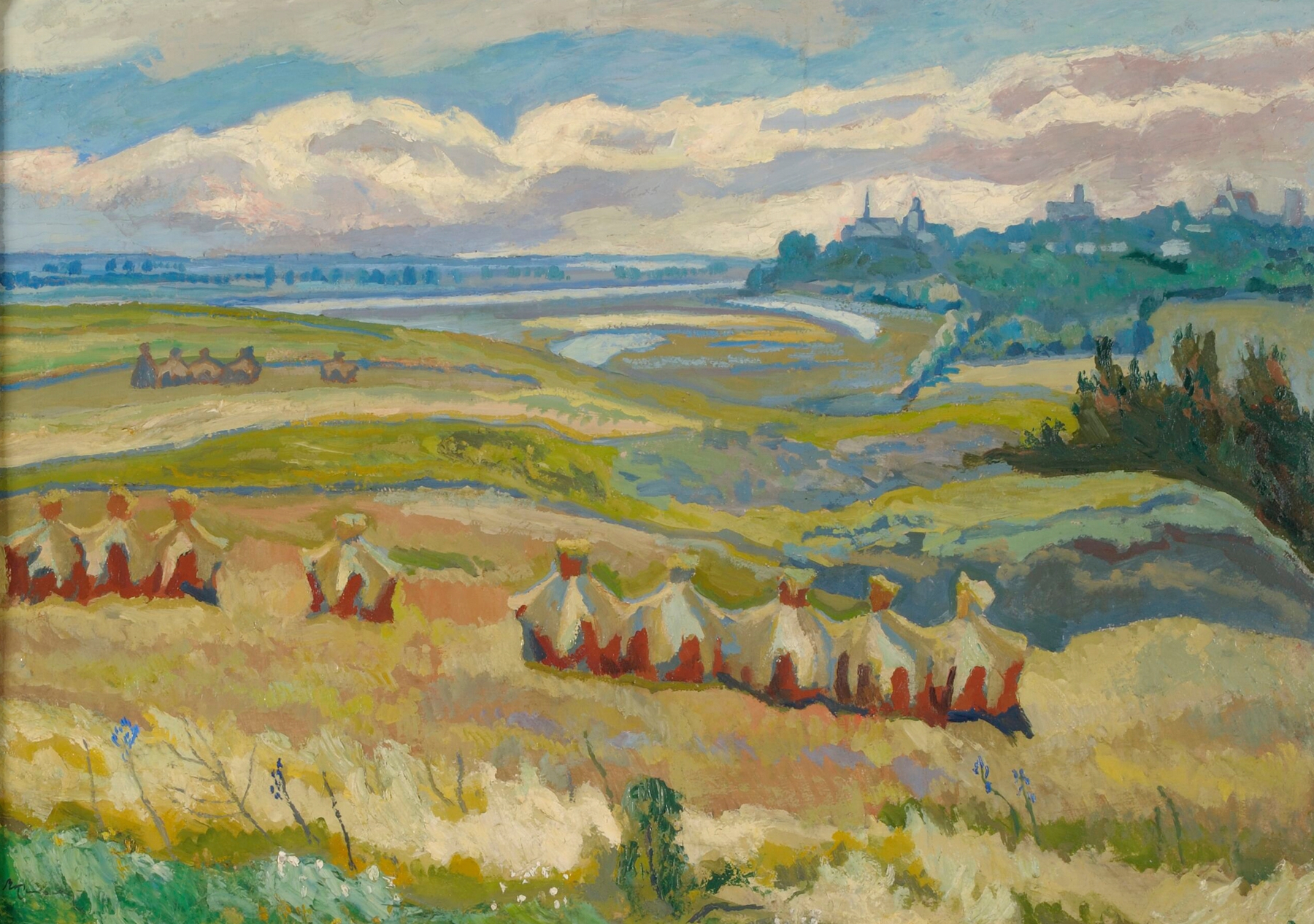 View of Sandomierz, by Stanisław Kamocki, public domain