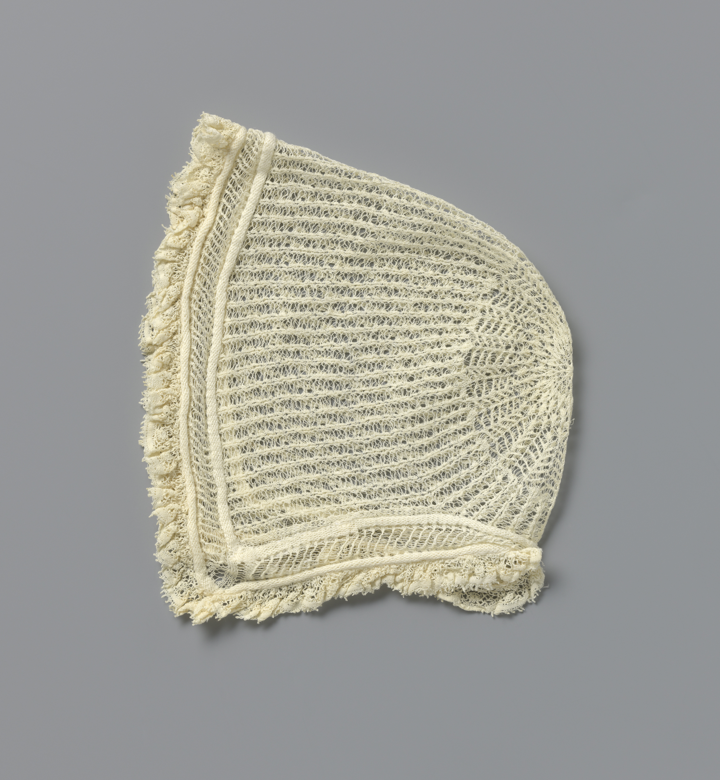 Textile work featuring ajourwork and lace by Unknown Artist