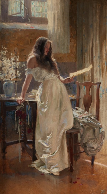 A striking painting by Herbert James Draper depicting a mythological scene.