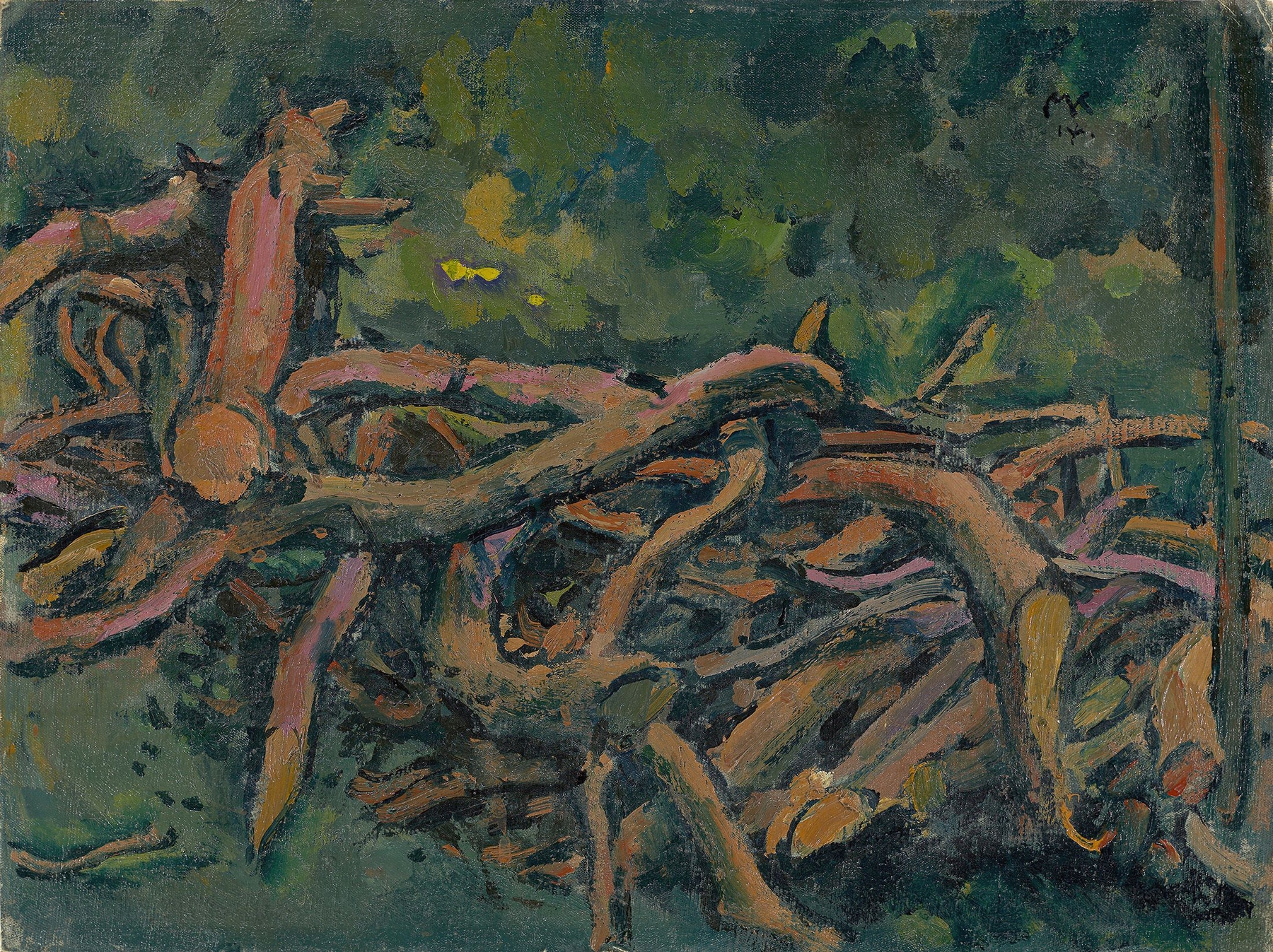 Holzstoß, by Koloman Moser, public domain