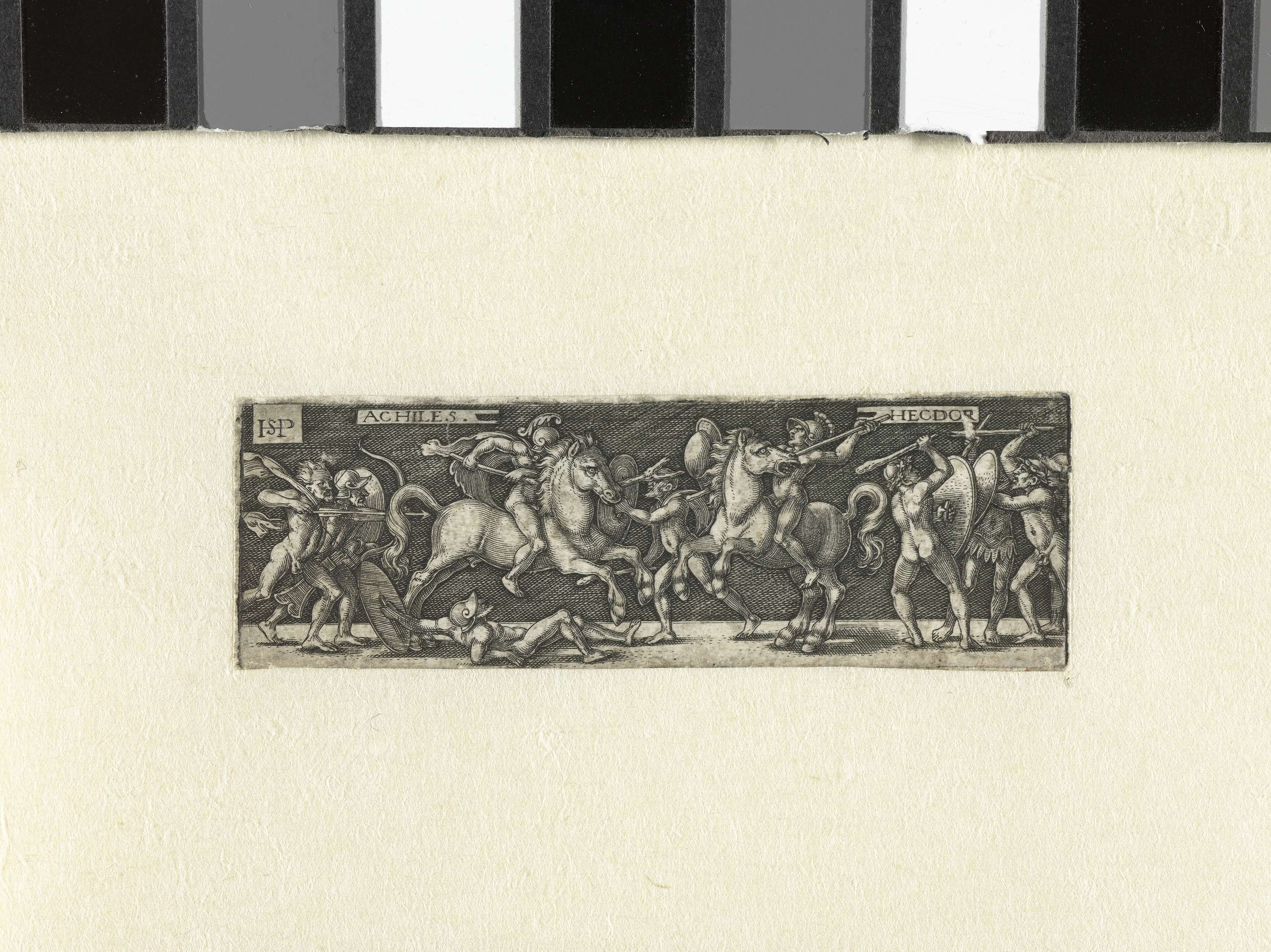 Achilles in gevecht met Hector, by Hans Sebald Beham, public domain