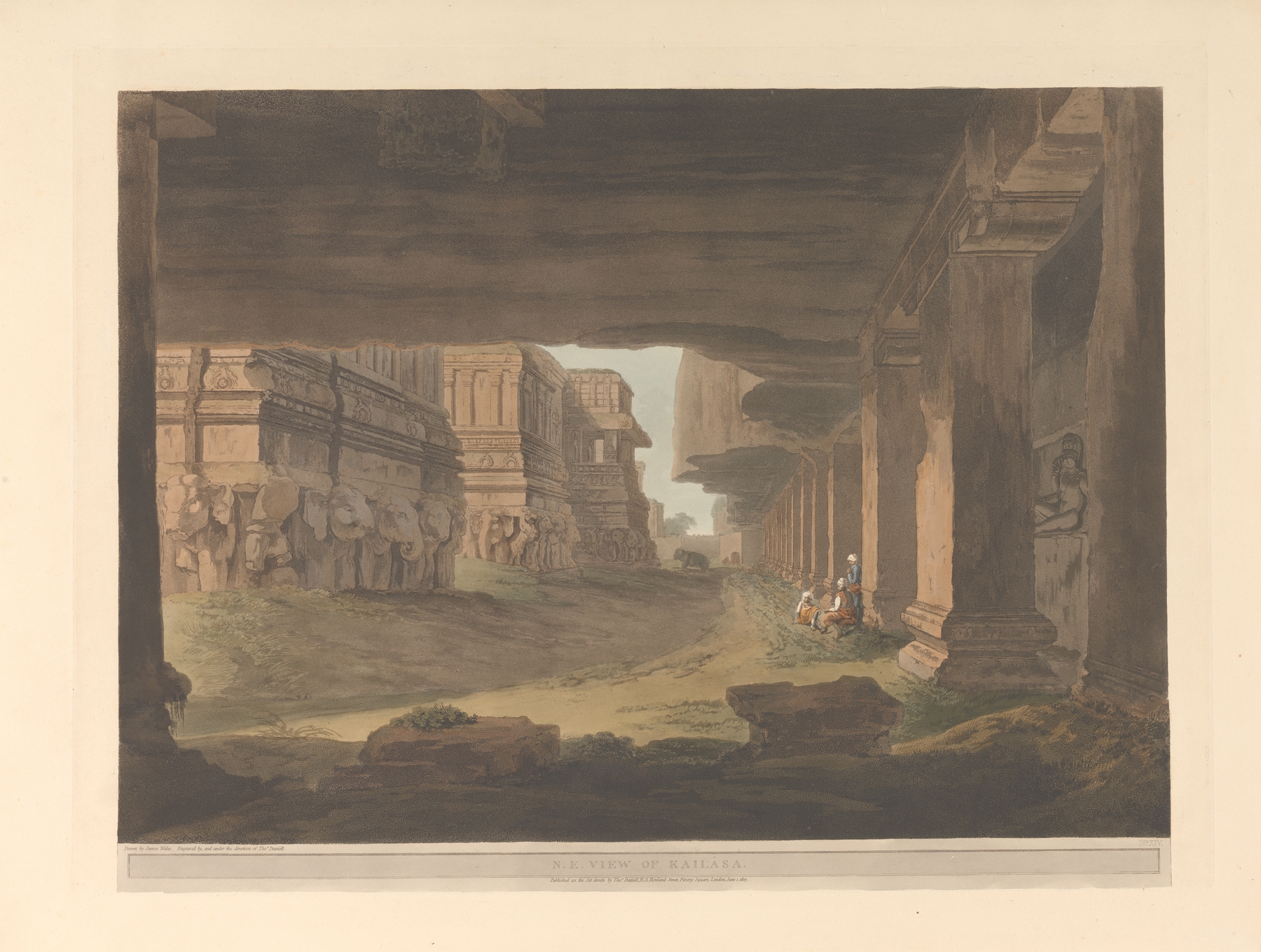 Oriental scenery Pl.39, by Thomas Daniell, public domain