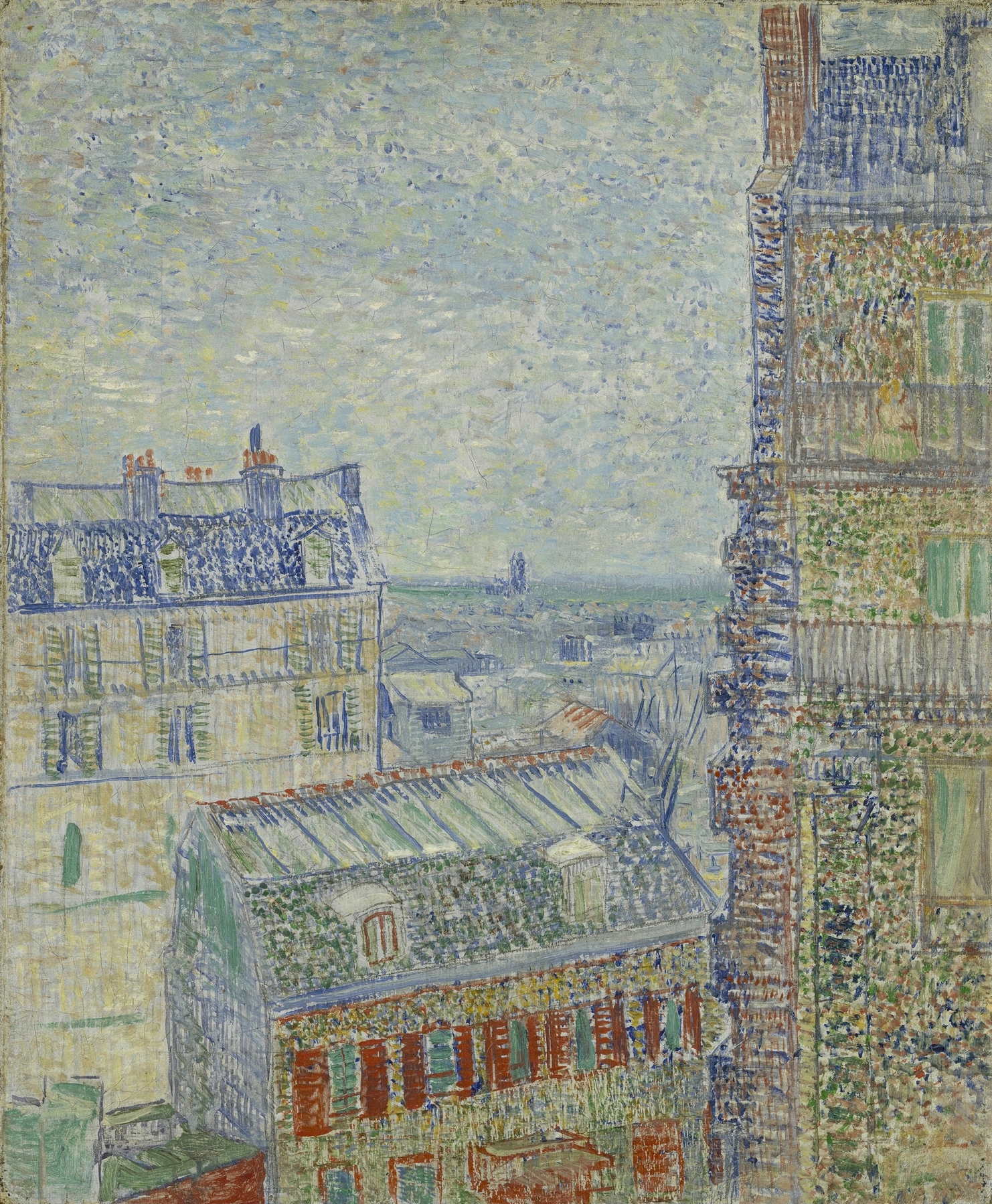 View from Theo’s apartment, by Vincent van Gogh, public domain
