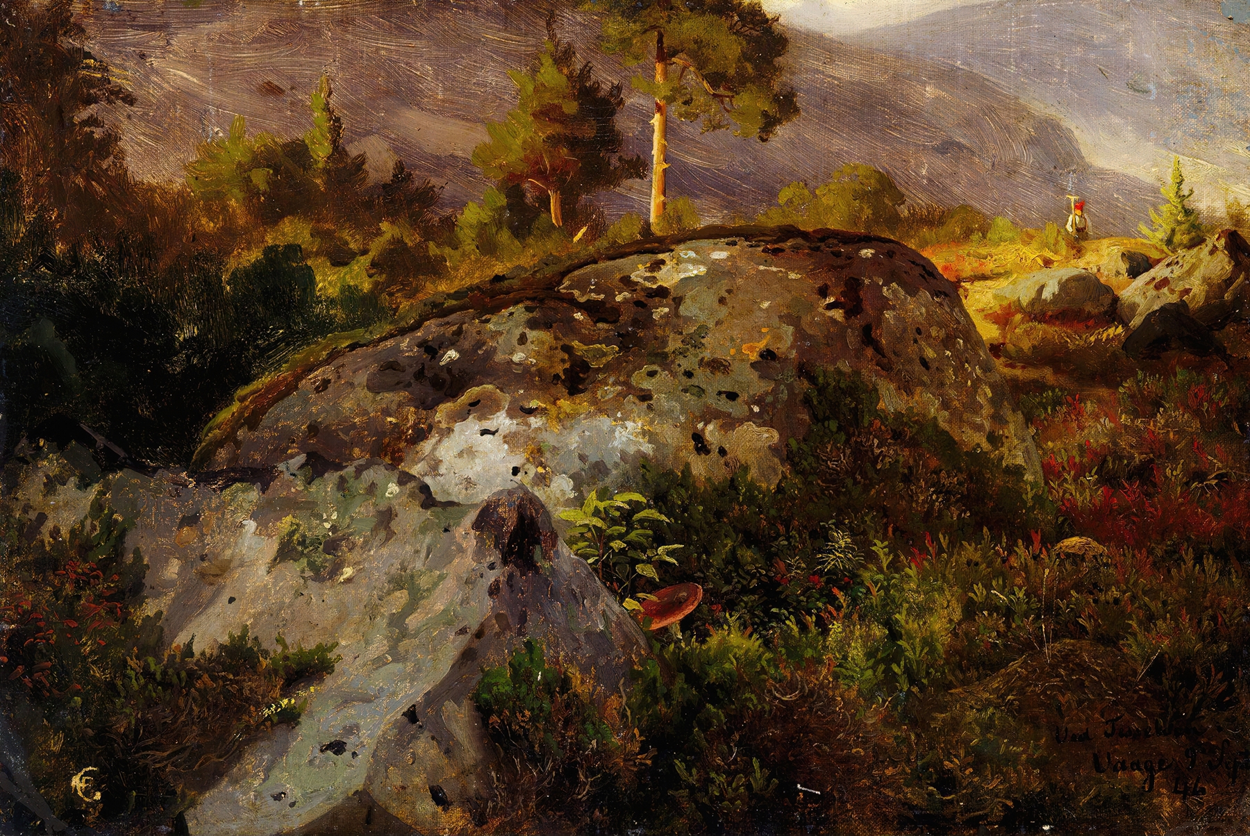 Landscape Study from Vågå, by Hans Gude, public domain