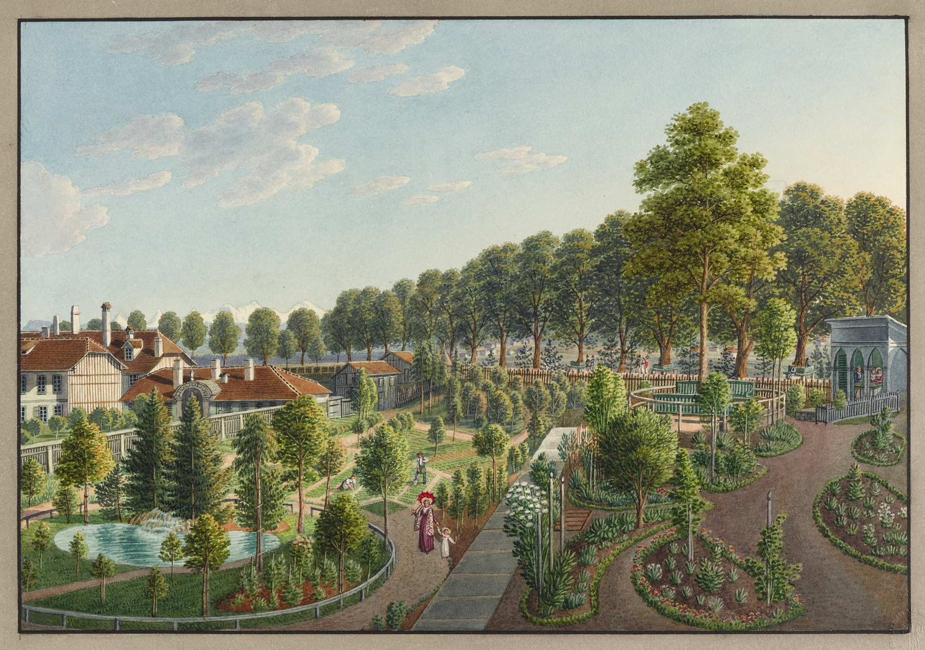 Gartenanlage zwischen der Kleinen Schanze und der Christoffelgasse by Franz Schmid, medium unknown