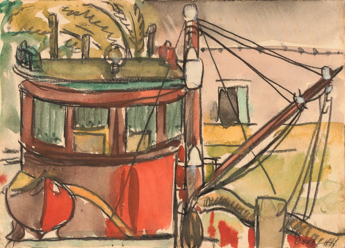 Arthur Dove's 'Oil Tanker II' captures the essence of marine industry.