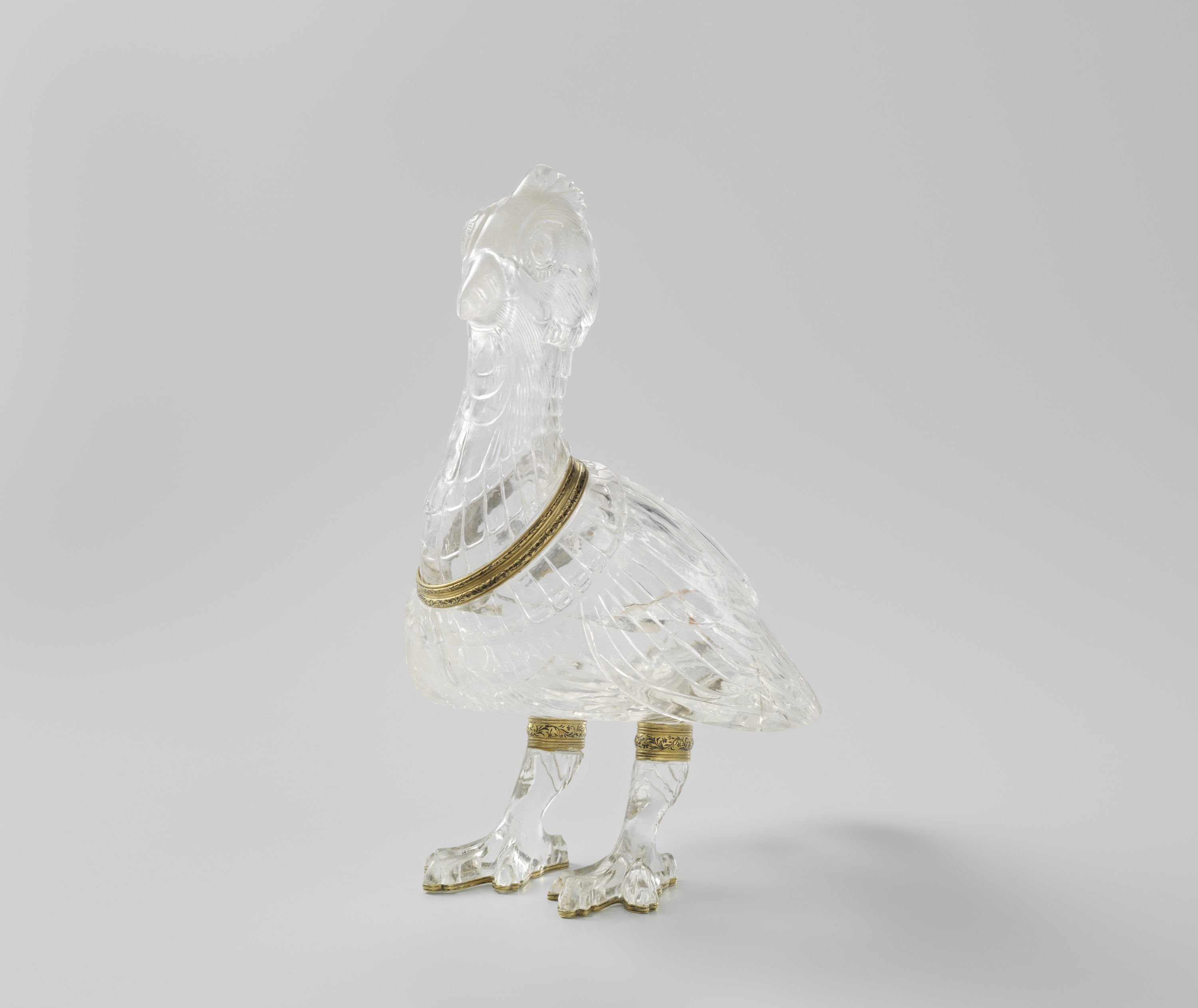 A bird depicted in enamel by an unknown artist