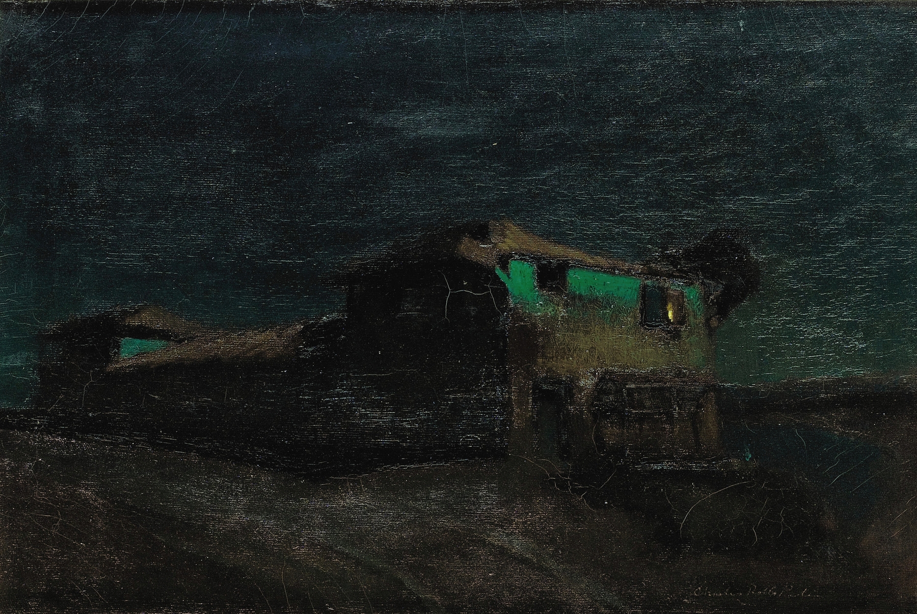 The Old Custom House, Monterey by Charles Rollo Peters, impressionism, architecture