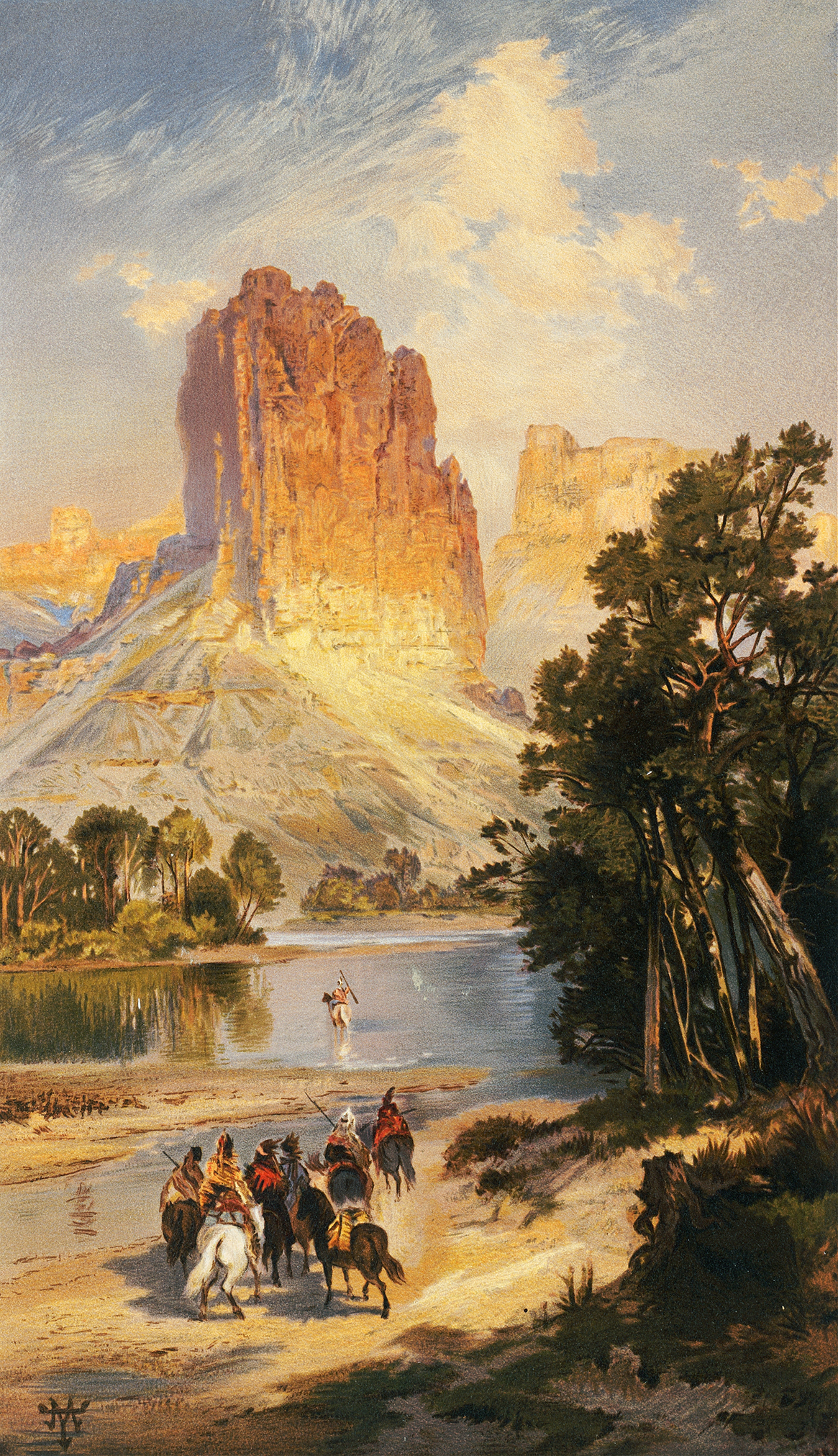 Cliffs of the Upper Colorado River, Wyoming Territory, by Thomas Moran, public domain