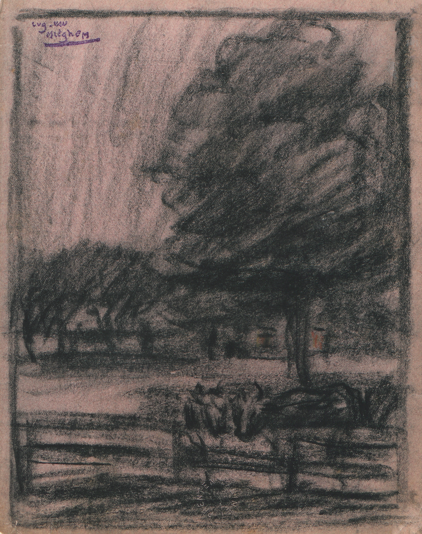 Landschap, by Eugeen Van Mieghem, public domain