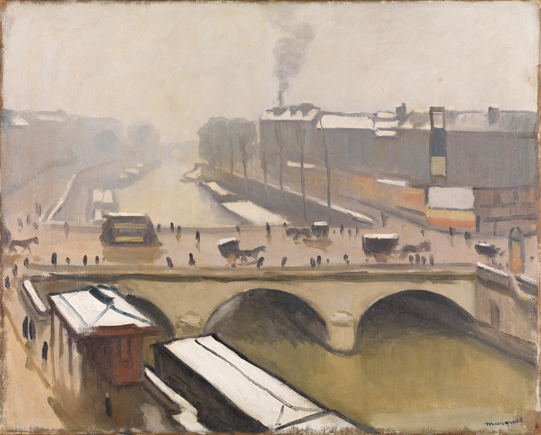 View of the Pont Saint-Michel in Paris, by Albert Marquet, public domain