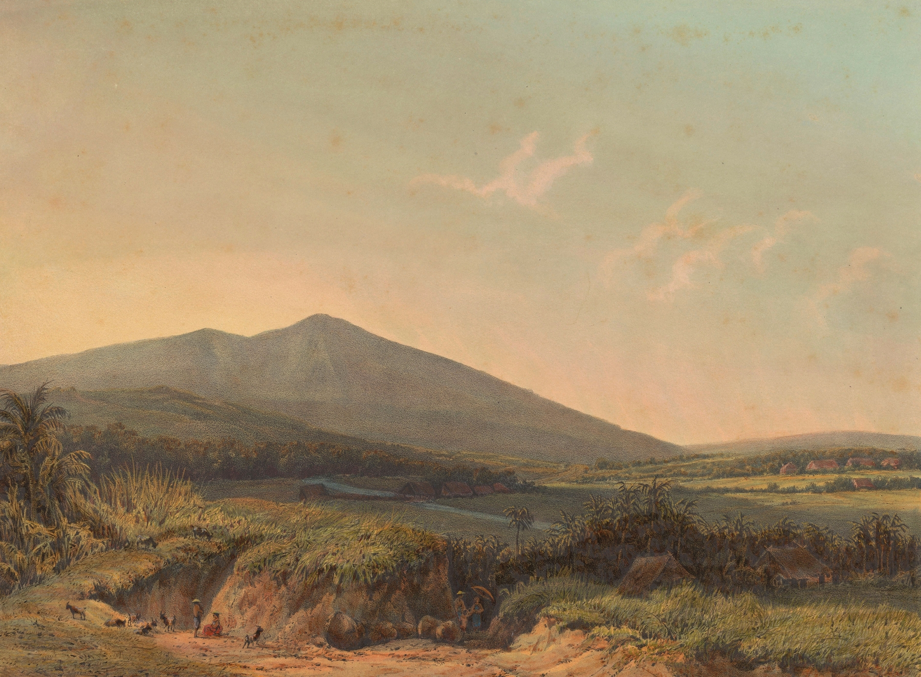 Gezicht op Kedungbadak, by Johan Conrad Greive, public domain