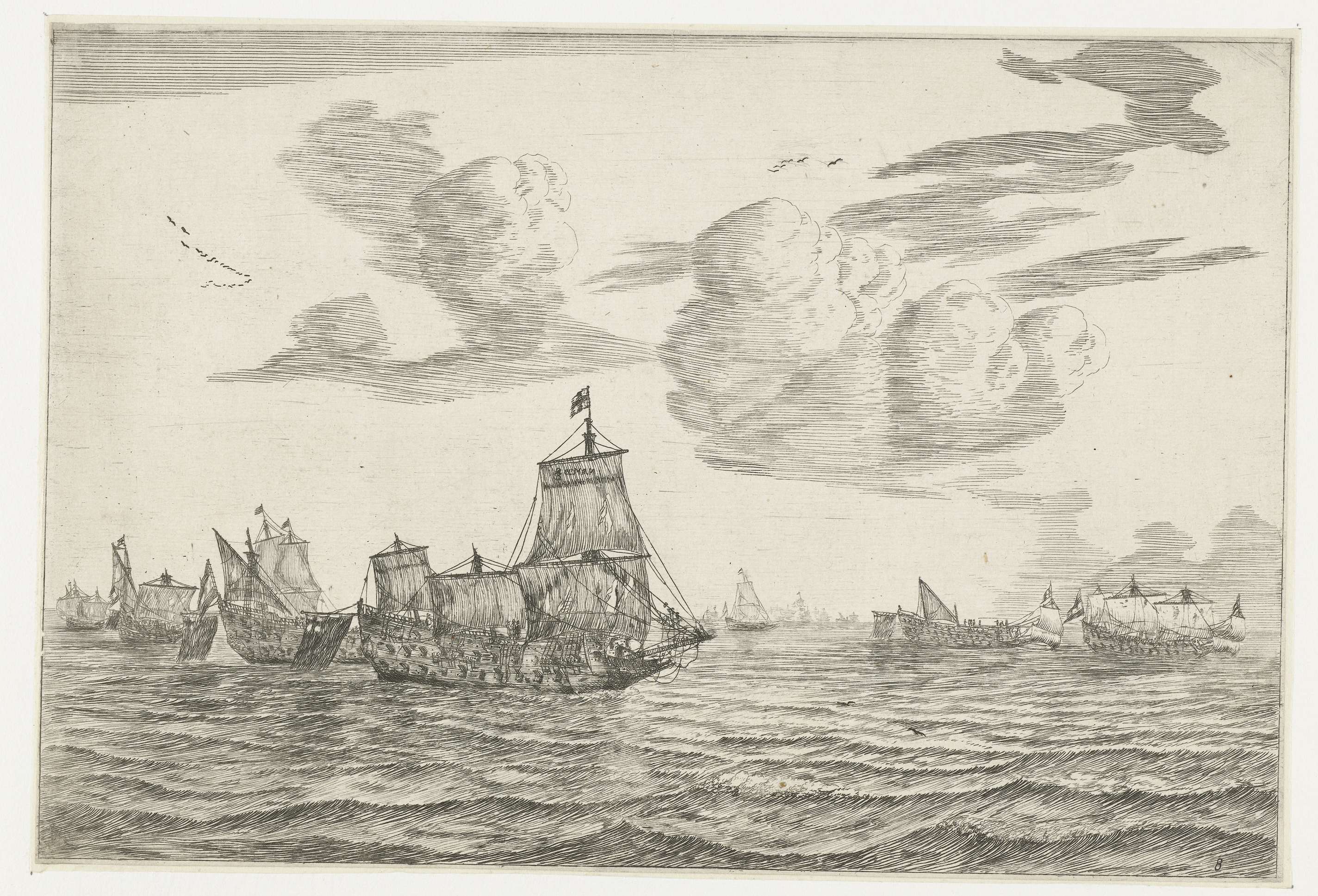 Na de zeeslag, by Reinier Nooms, public domain