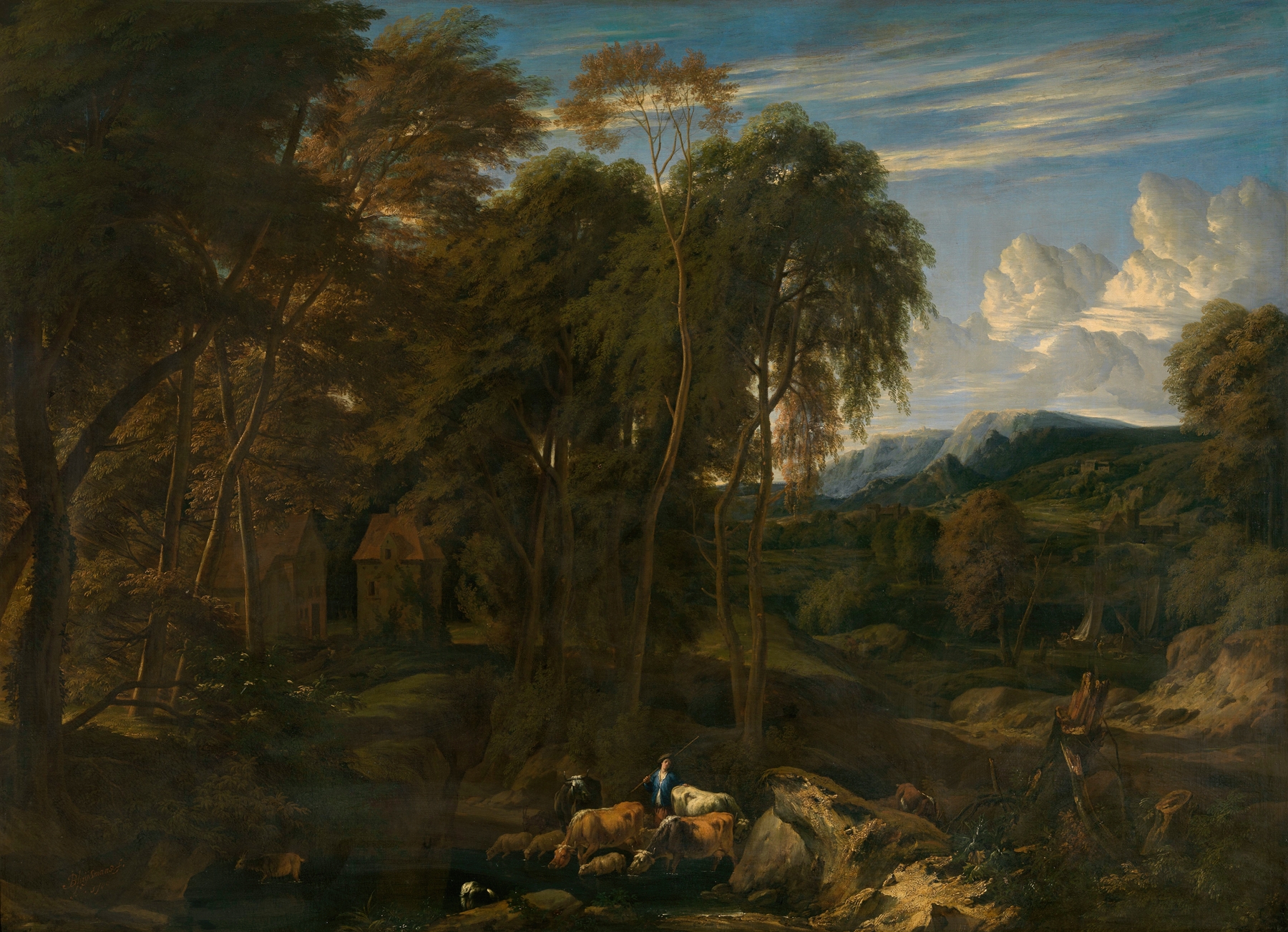 Landscape, by Jan Baptist Huysmans, public domain