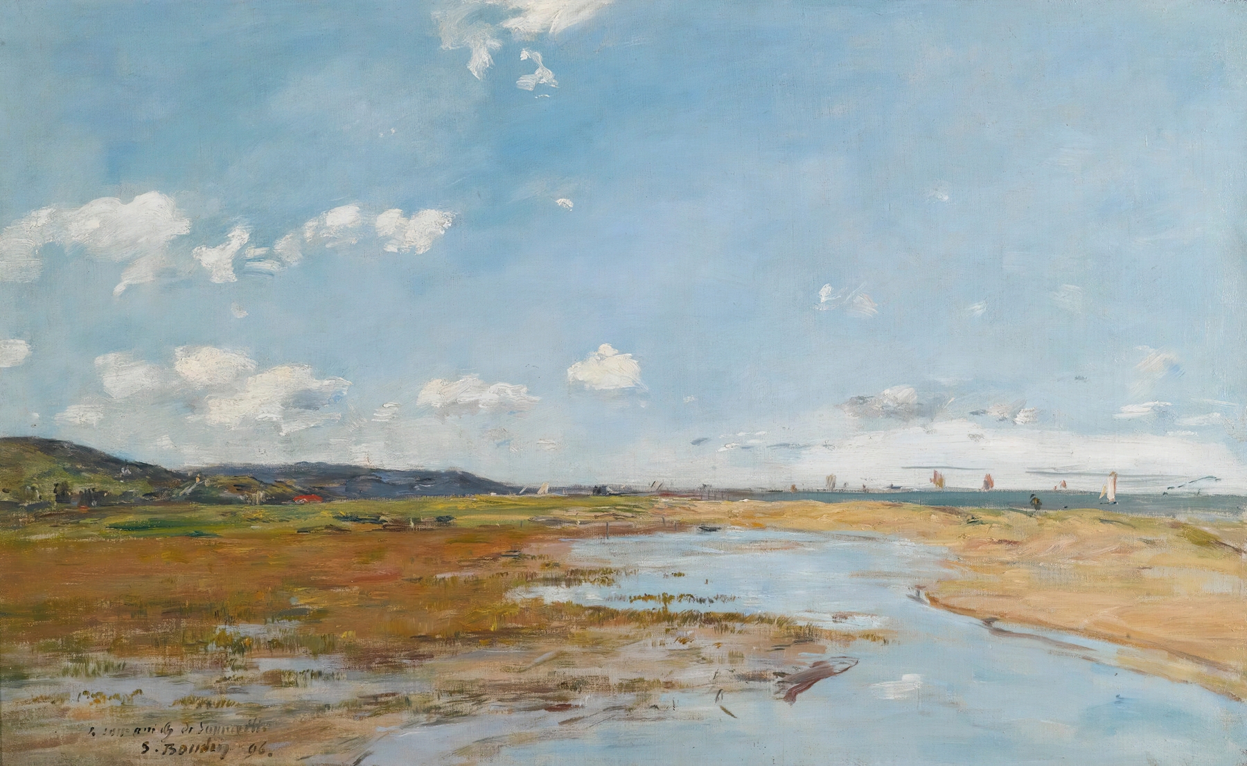 Deauville. Le Rivage, by Eugène Boudin, public domain