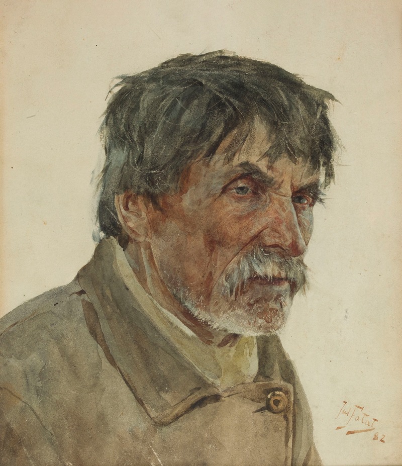 A portrait of a peasant from Samogitia by Julian Falat.