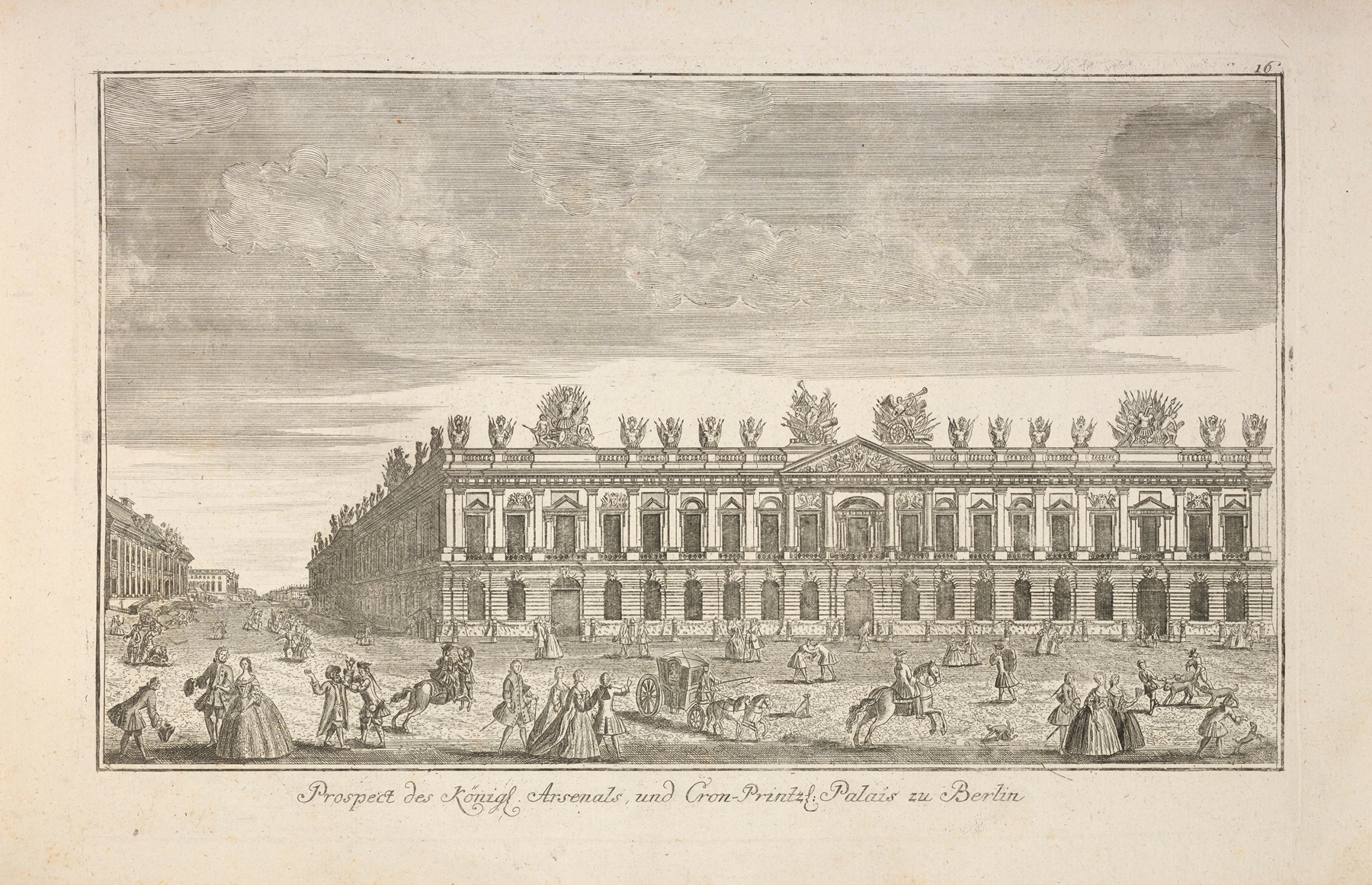 Architecture of German cities Pl.14 by unknown artist, Baroque style