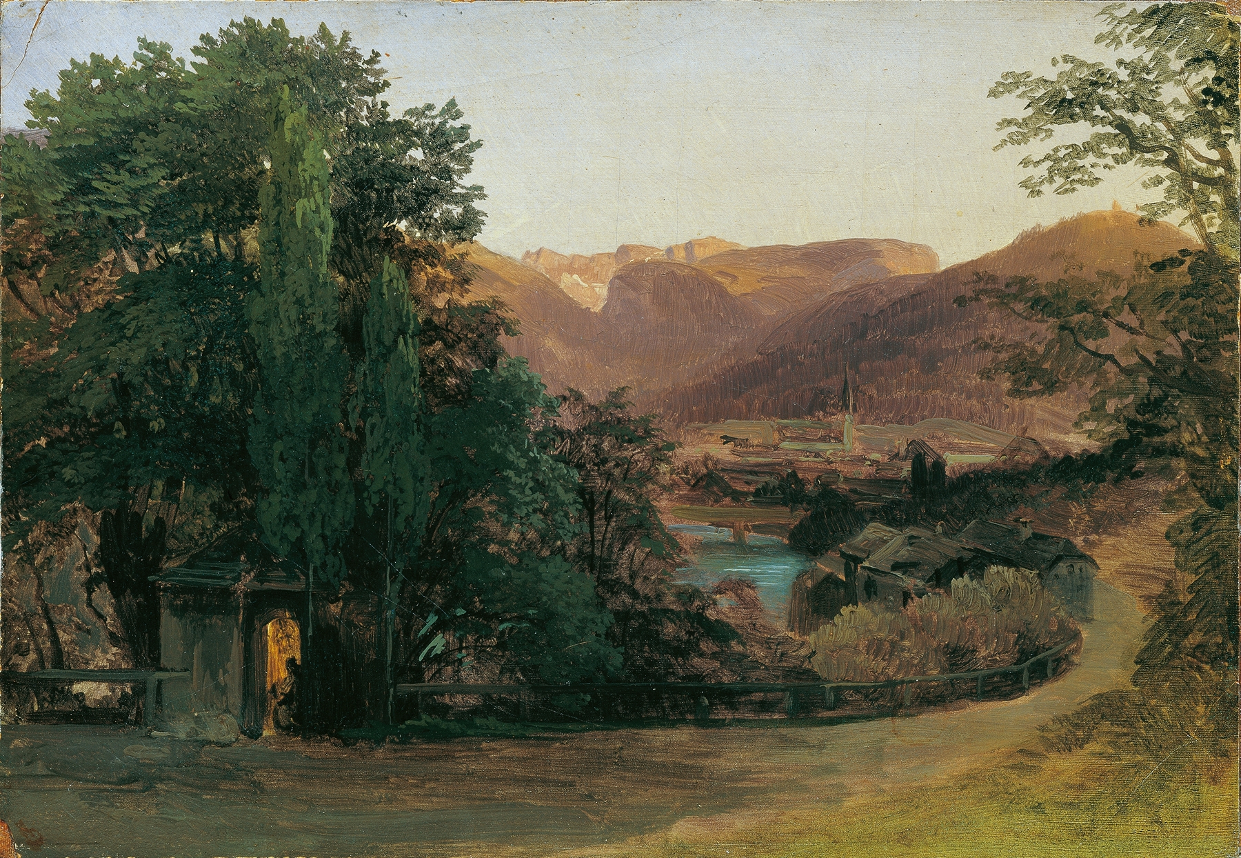 Gegend bei Ischl, by Thomas Ender, public domain
