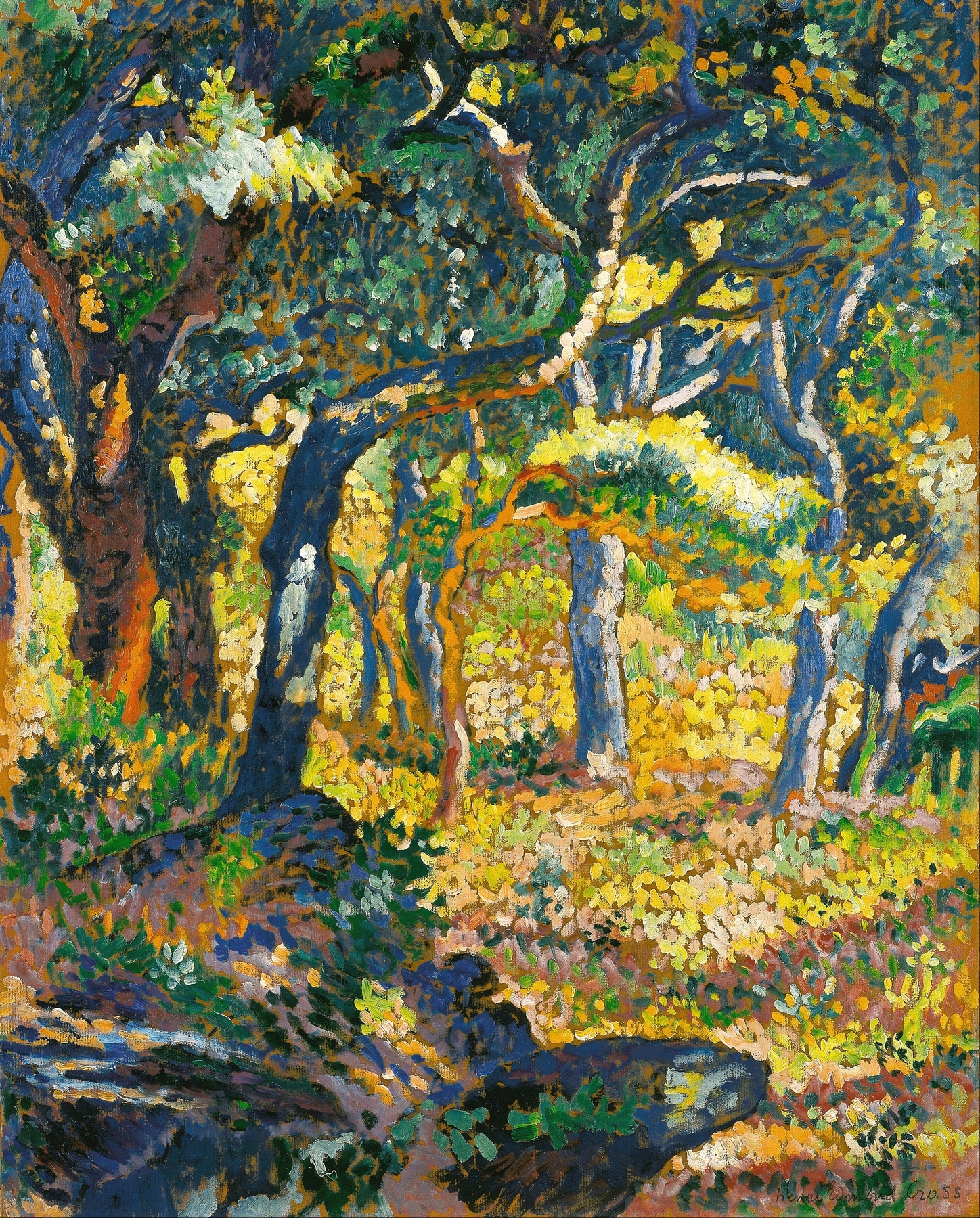 Une clairière en Provence, by Henri-Edmond Cross, public domain