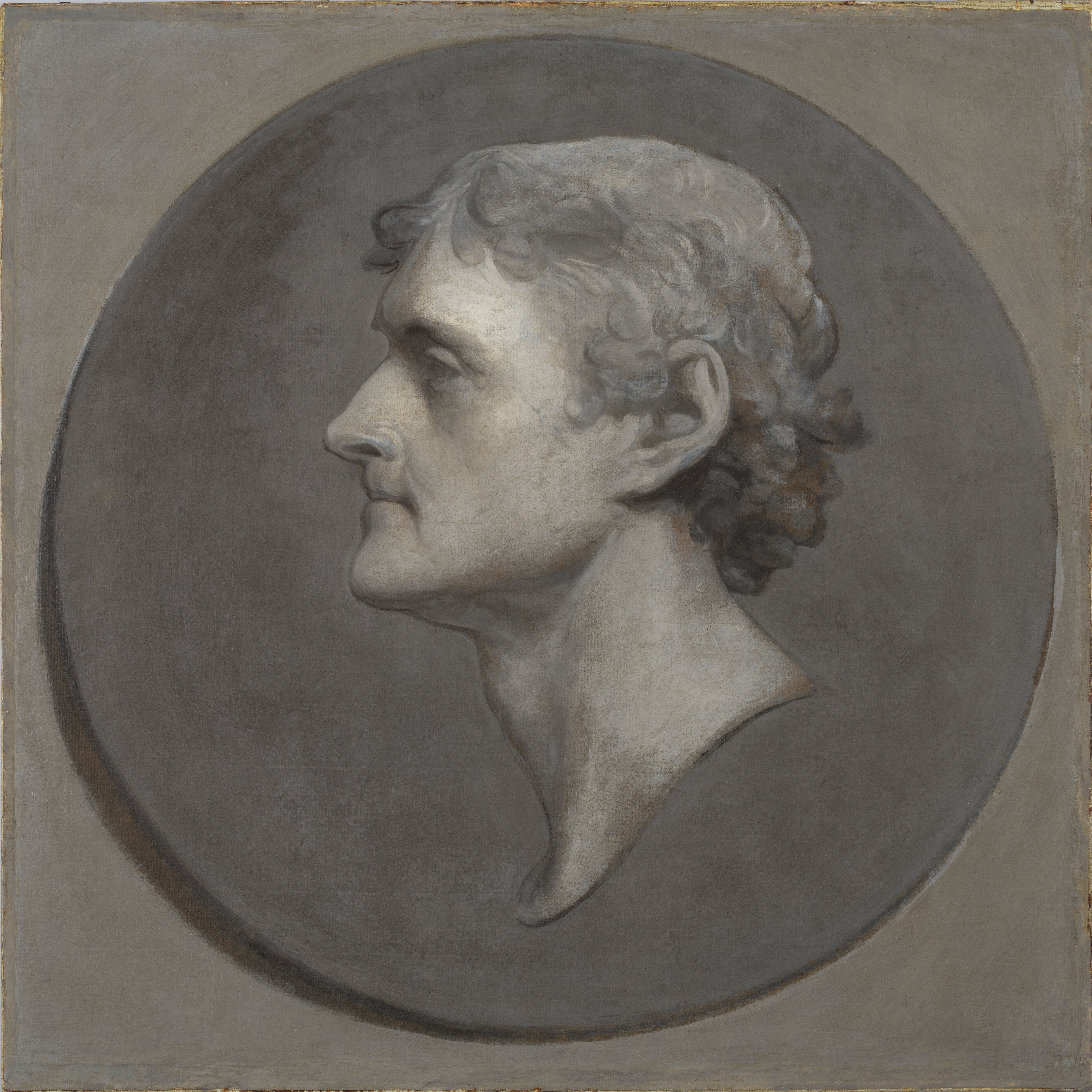 Thomas Jefferson (1743-1826) (The Medallion Portrait), by Gilbert Stuart, public domain