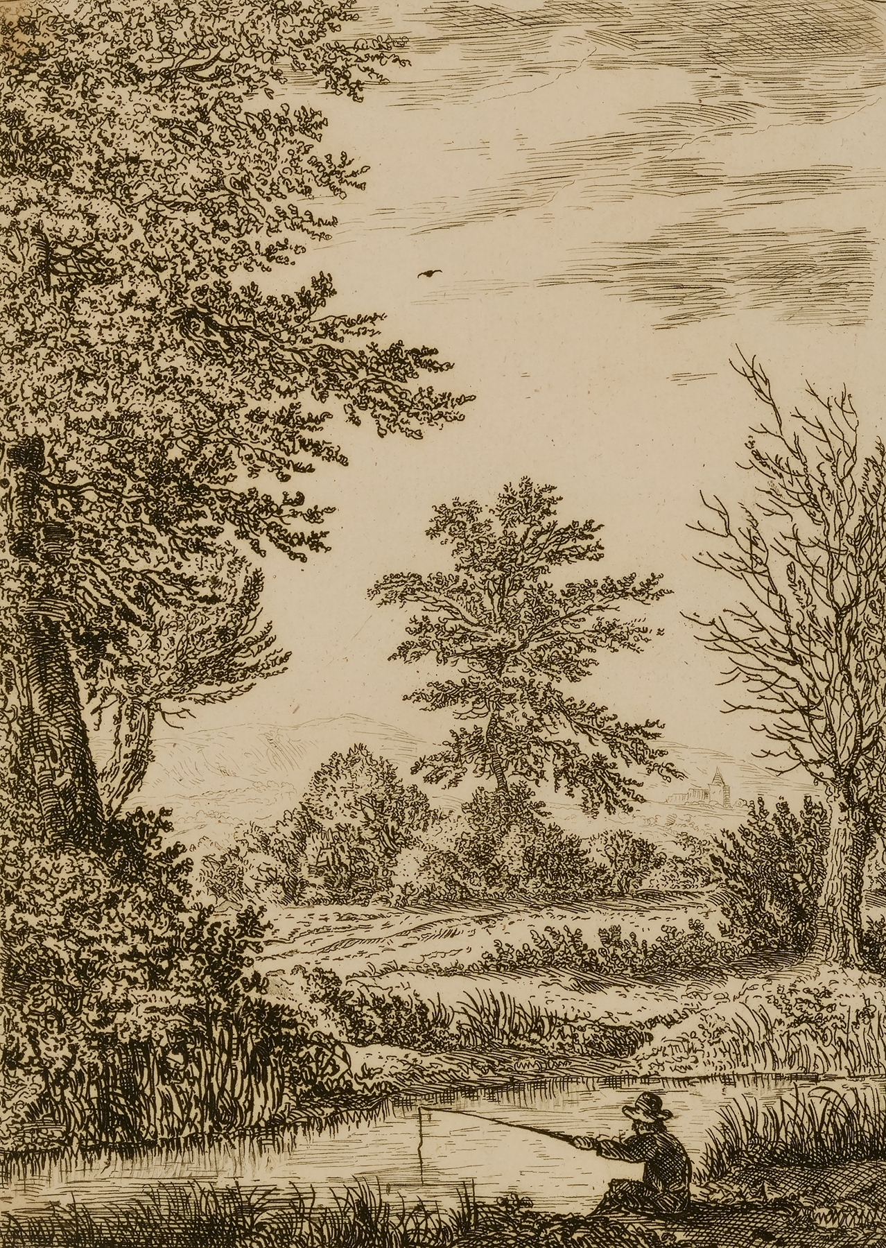 Landscape with Brook, oil on canvas by Wilhelm von Bemmel