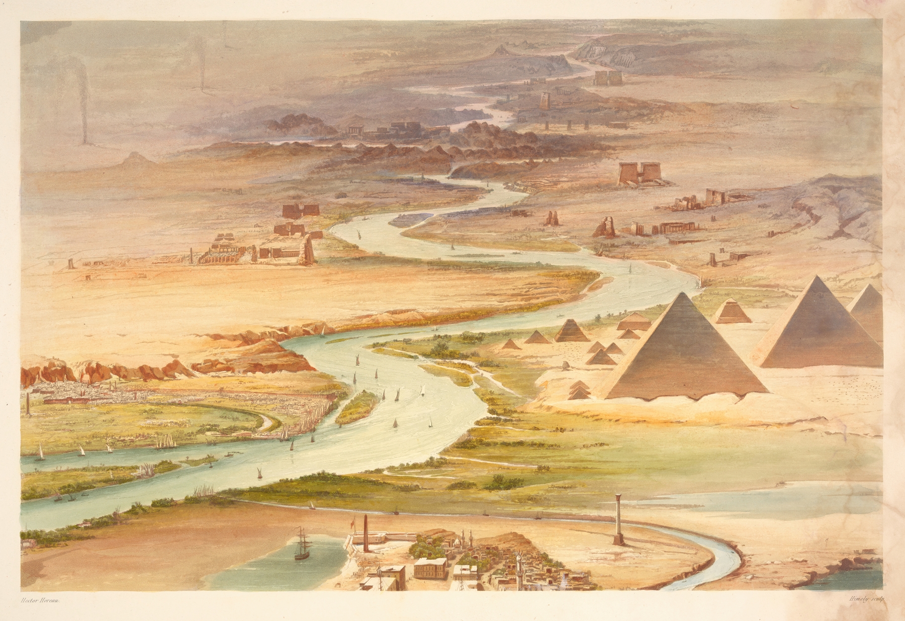 Landscape, by Hector Horeau, public domain