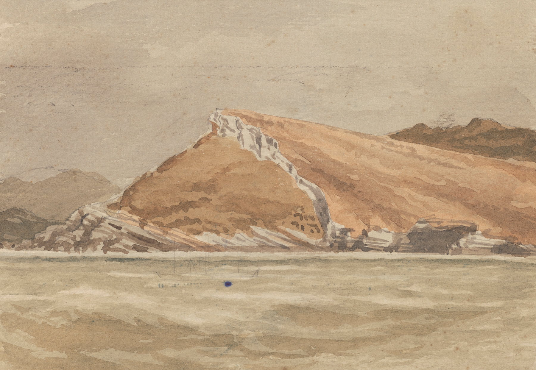 Curious cliff near Cape Farewell, by William Marshall Cooper, public domain