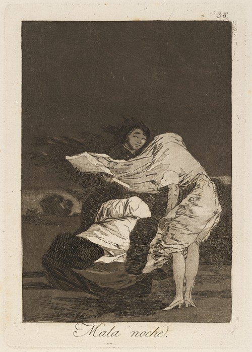 A depiction of a troubled night by Francisco de Goya.