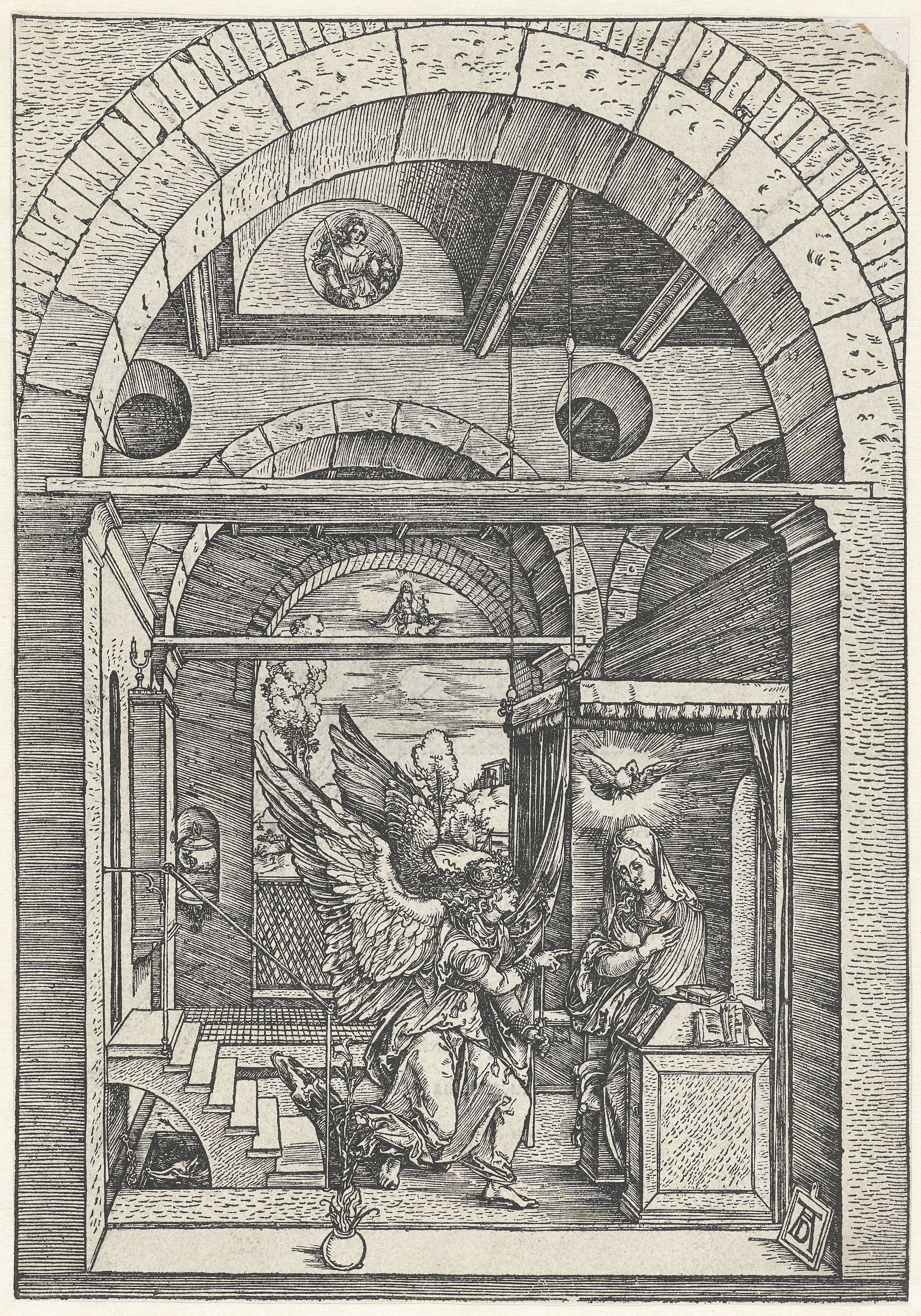 Annunciatie, by Albrecht Dürer, public domain