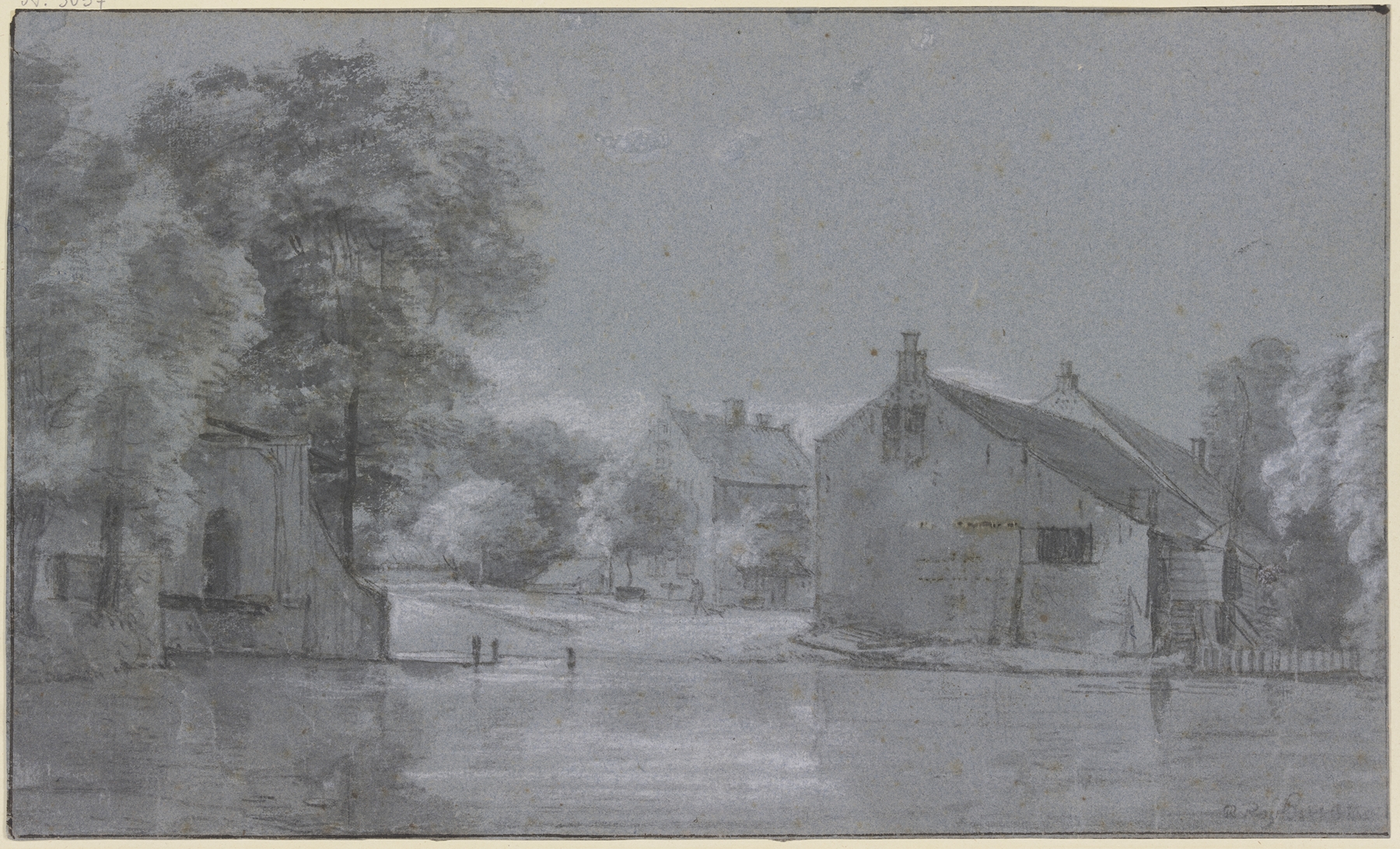 Landscape with a river and trees by Roelant Roghman, unknown medium