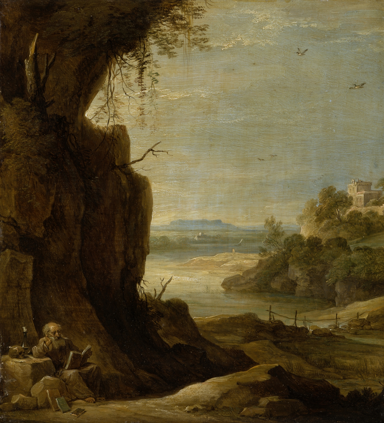Southern Landscape with St Anthony the Hermit, by David Teniers the Younger, public domain