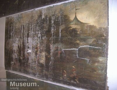 Historical artwork by Maler: Schublonsky, oil painting depicting themes of revolution and memory.